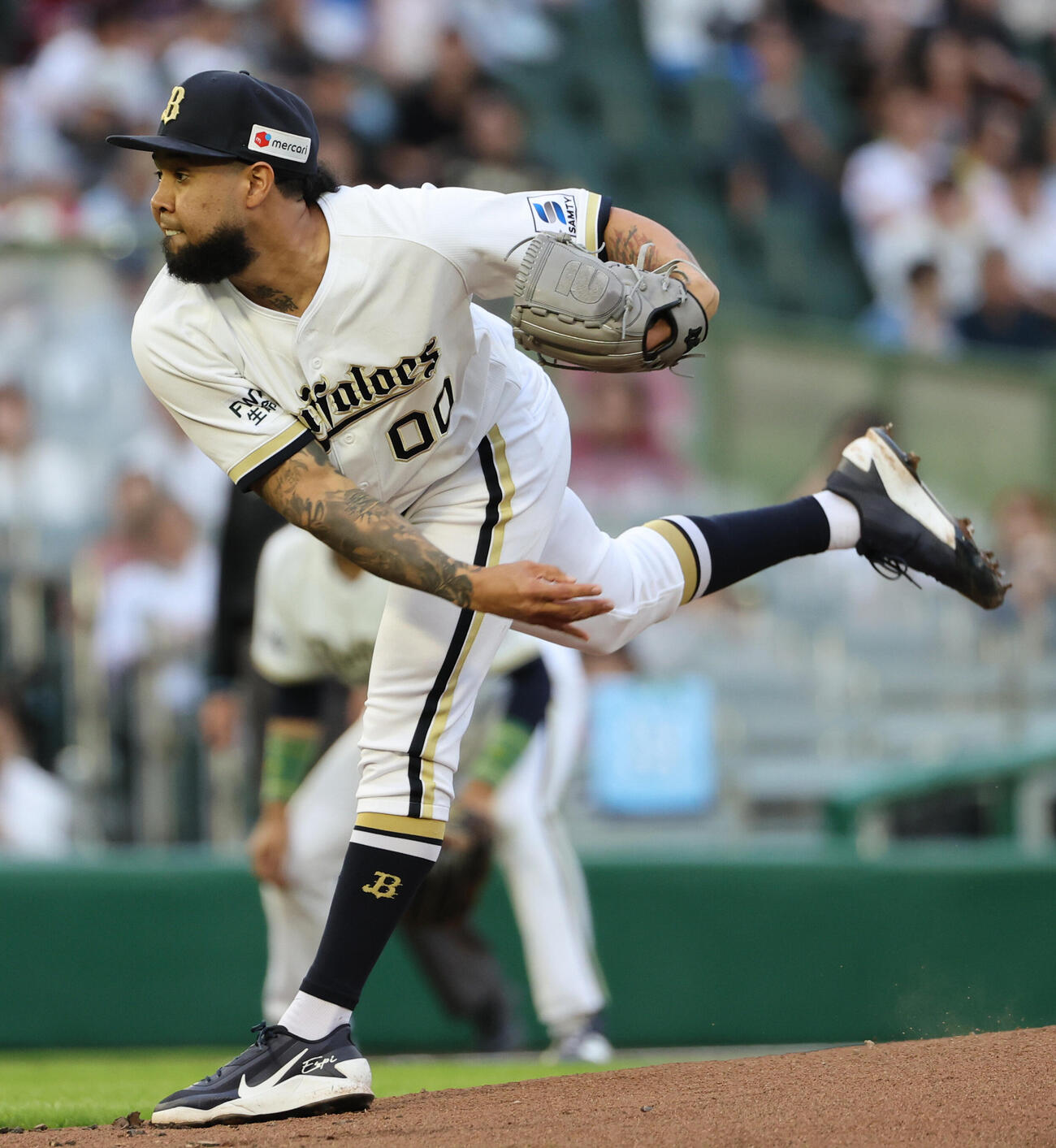オリックス対楽天　オリックス先発のアンダーソン・エスピノーザ（撮影・西尾就之）
