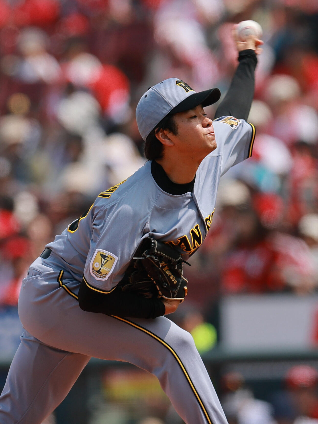 広島対阪神　阪神先発の高橋遥人（撮影・上山淳一）