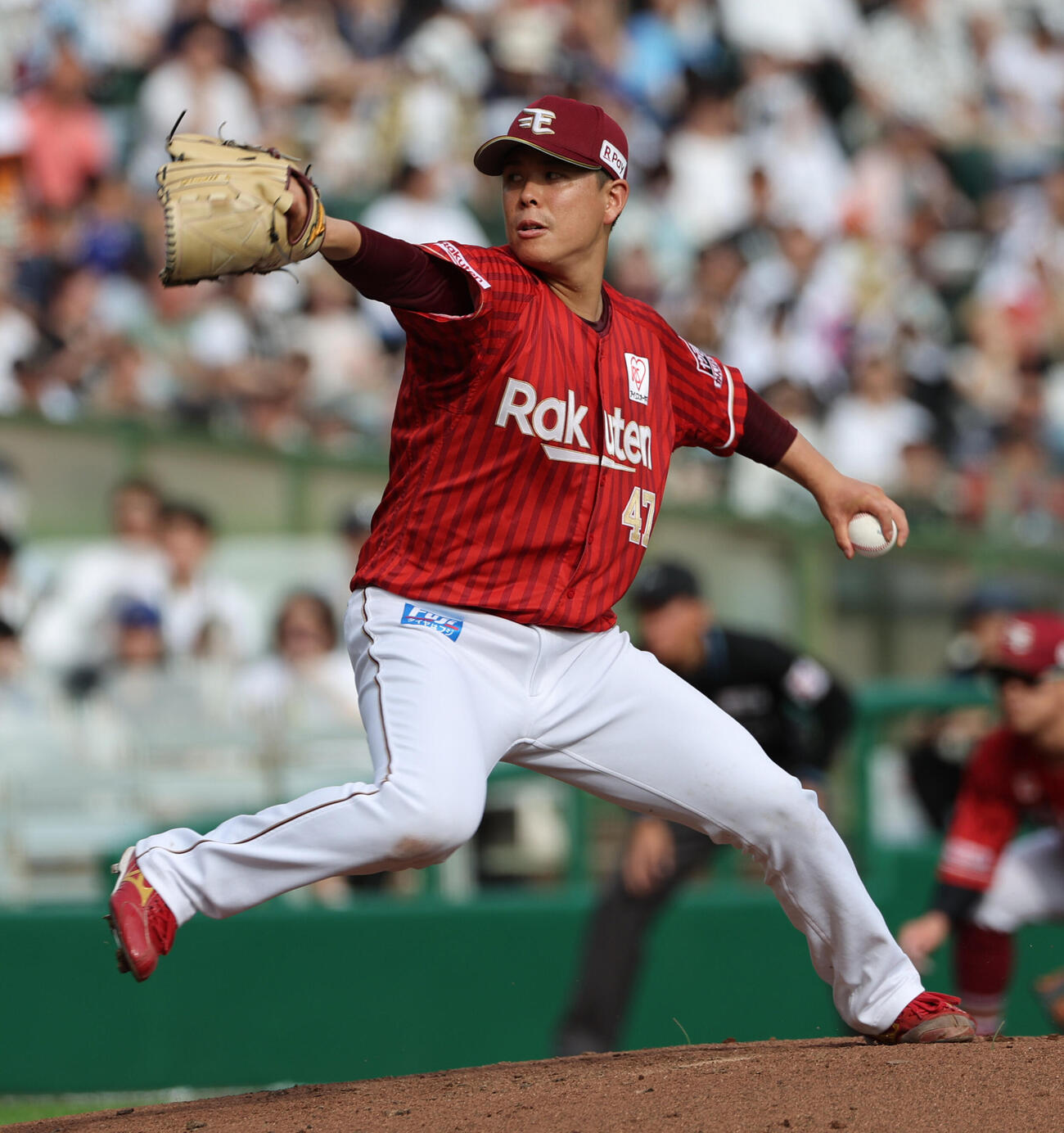オリックス対楽天　力投する楽天先発の藤井聖（撮影・西尾就之）