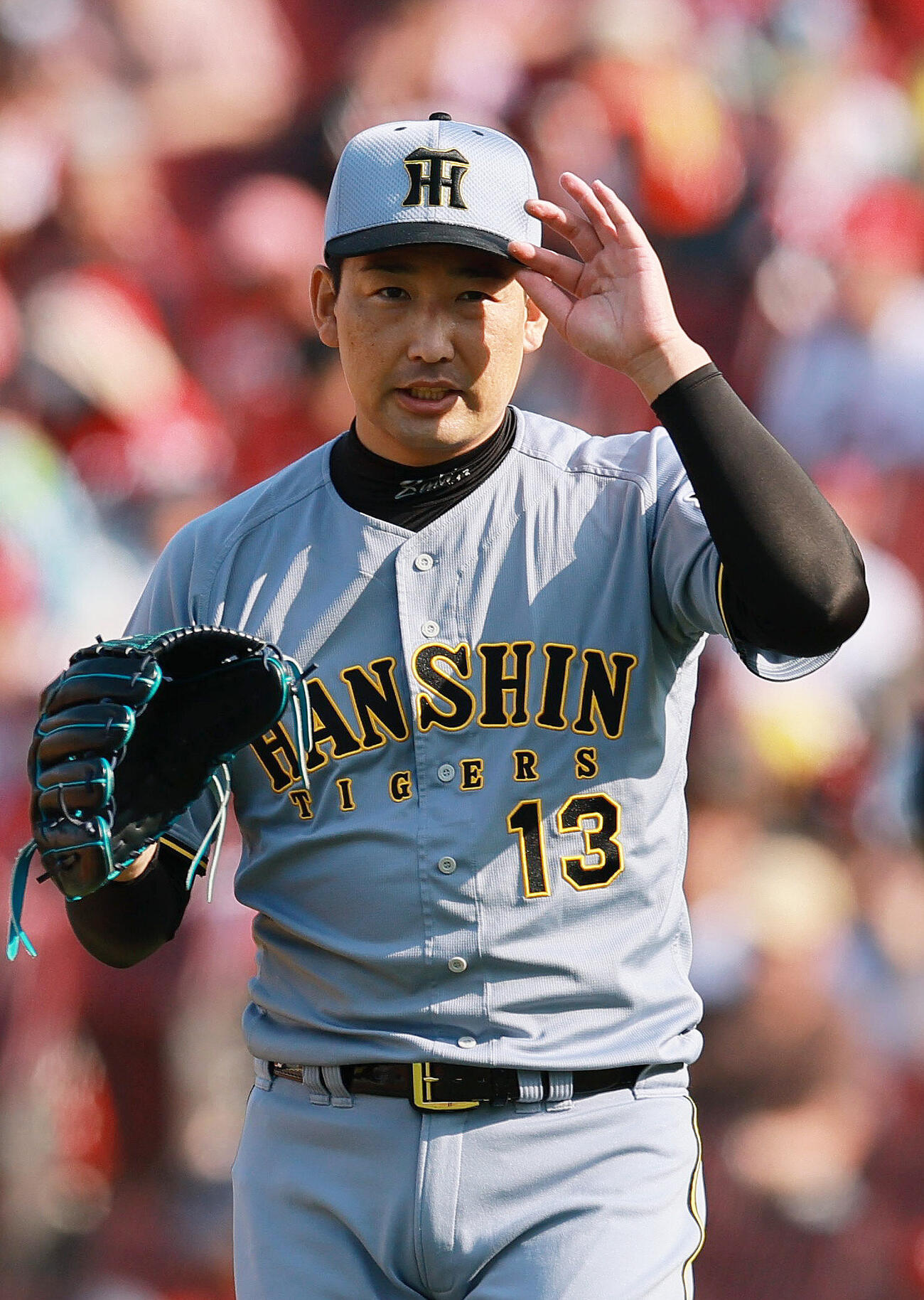 広島対阪神　阪神岩崎優は8回に登板し三者凡退に抑えた（撮影・上山淳一）