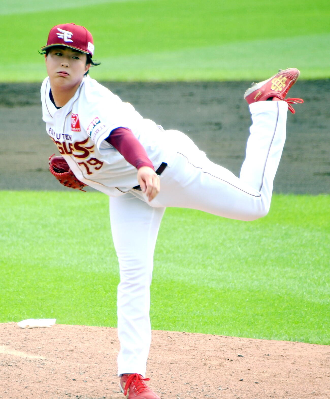 ファーム・リーグのオリックス戦に登板した楽天伊藤大晟