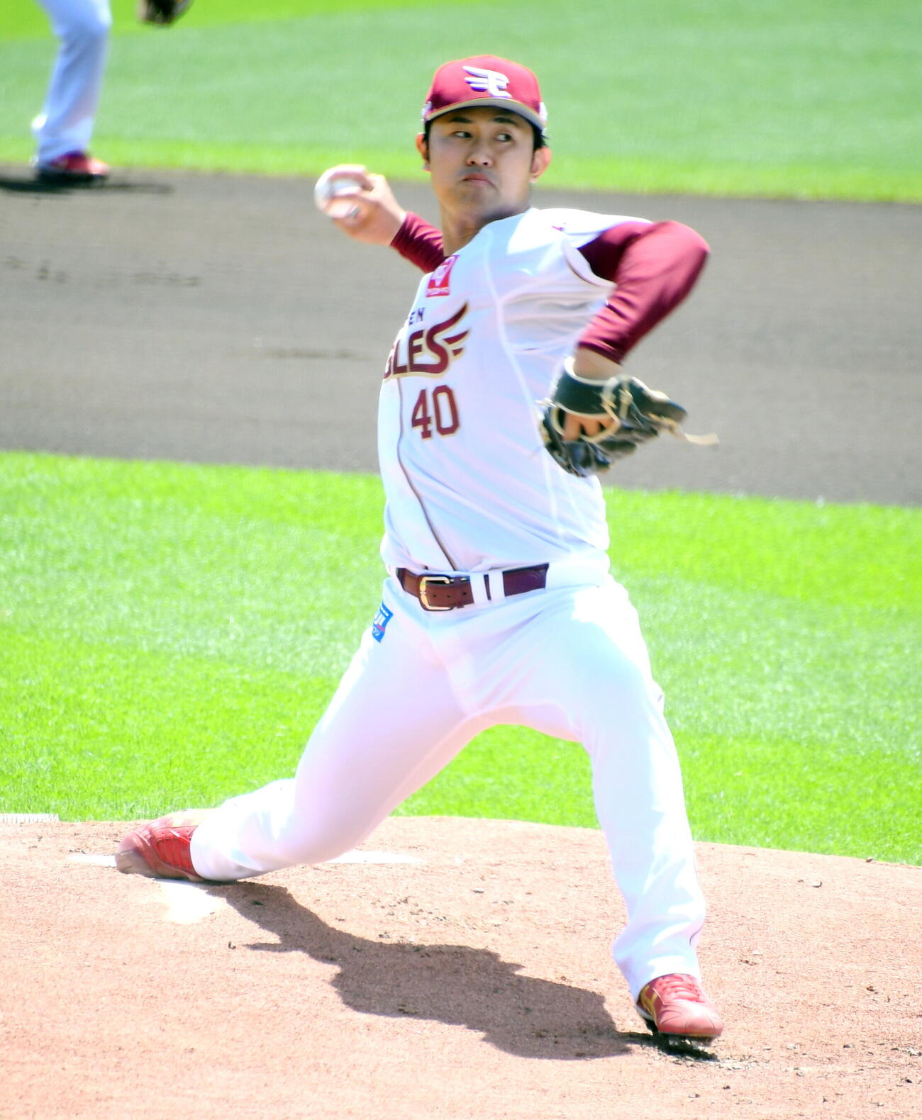 ファーム・リーグのオリックス戦に先発した楽天江原雅裕