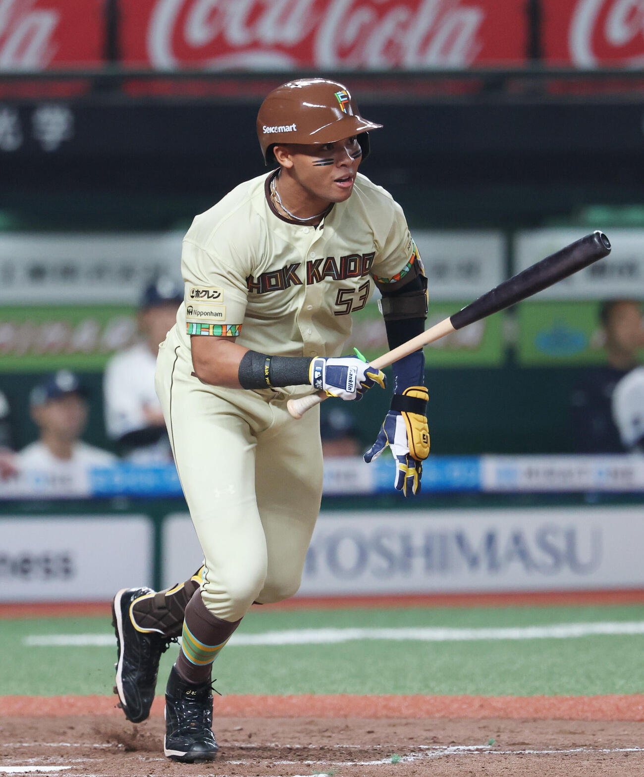 西武対日本ハム　5回表日本ハム2死満塁、適時打を放つ水谷瞬（撮影・増田悦実）