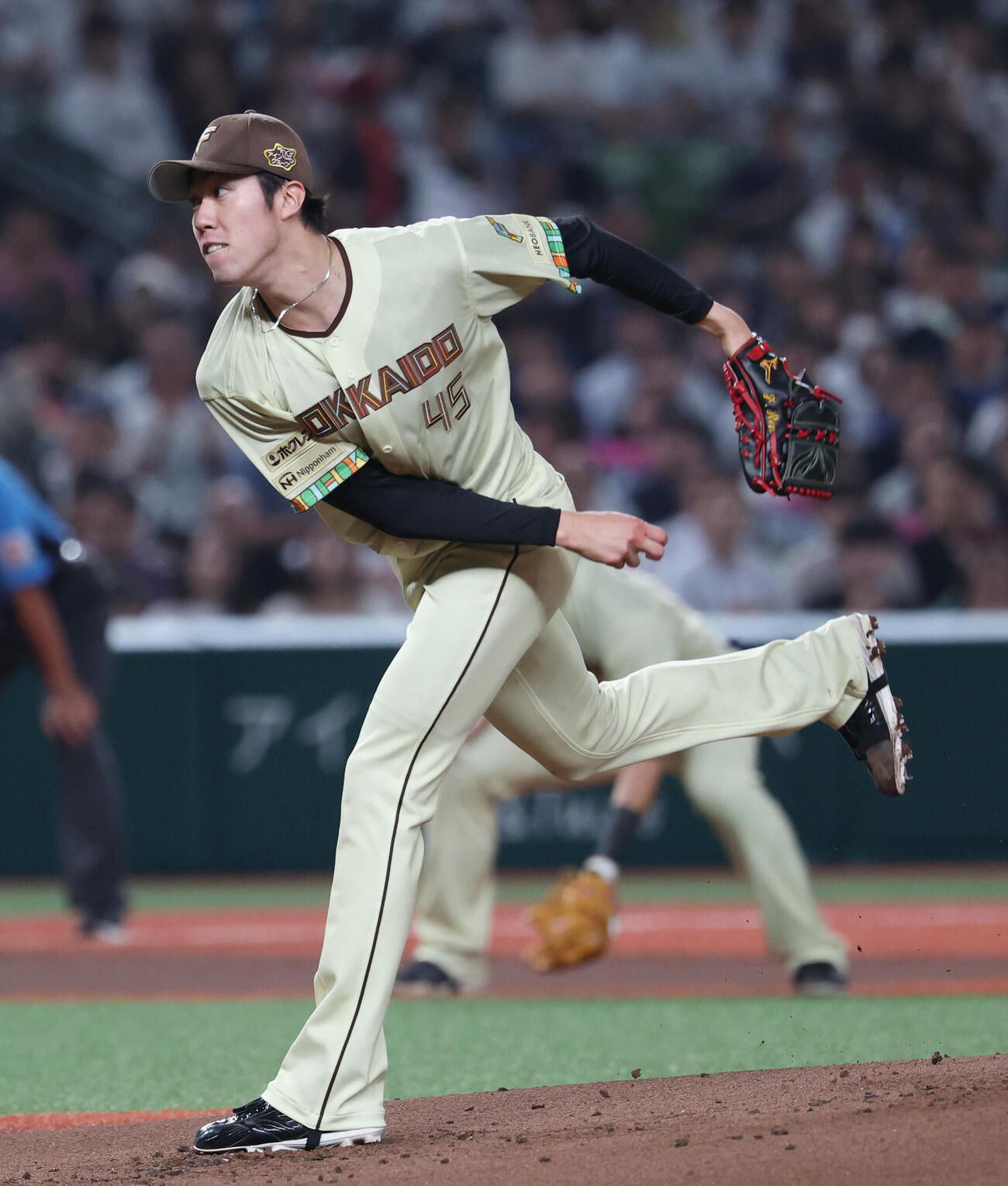 西武対日本ハム　先発し力投する日本ハム福島蓮（撮影・増田悦実）