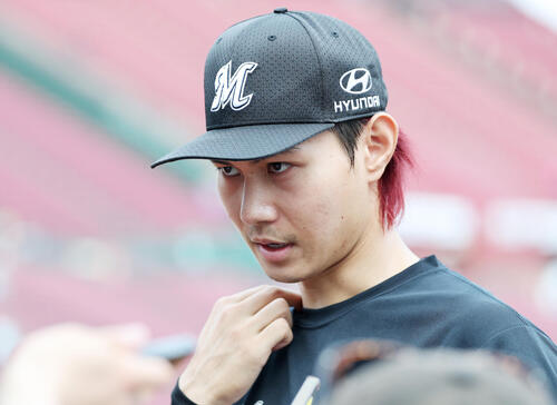 藤原恭大選手ホームユニフォーム、帽子 2020千葉ロッテマリンフェスタ