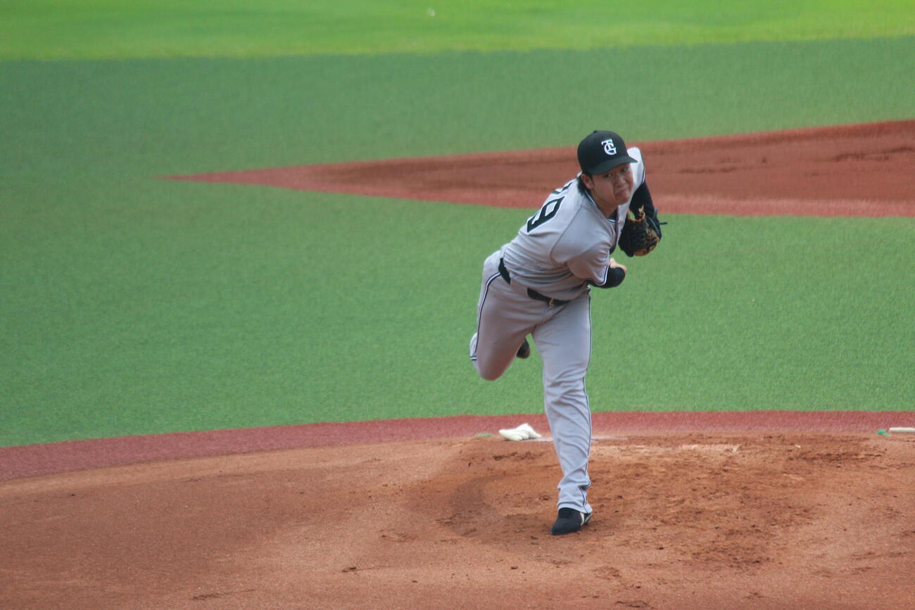 ファーム・リーグ　ヤクルト対巨人　山崎伊織が故障明け初先発（撮影・阿部健吾）