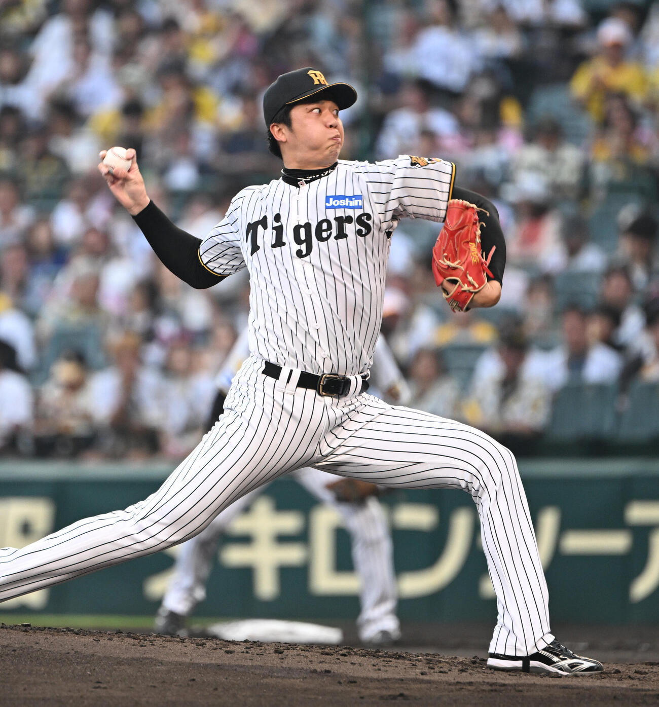 阪神対中日　先発する阪神才木浩人（撮影・和賀正仁）