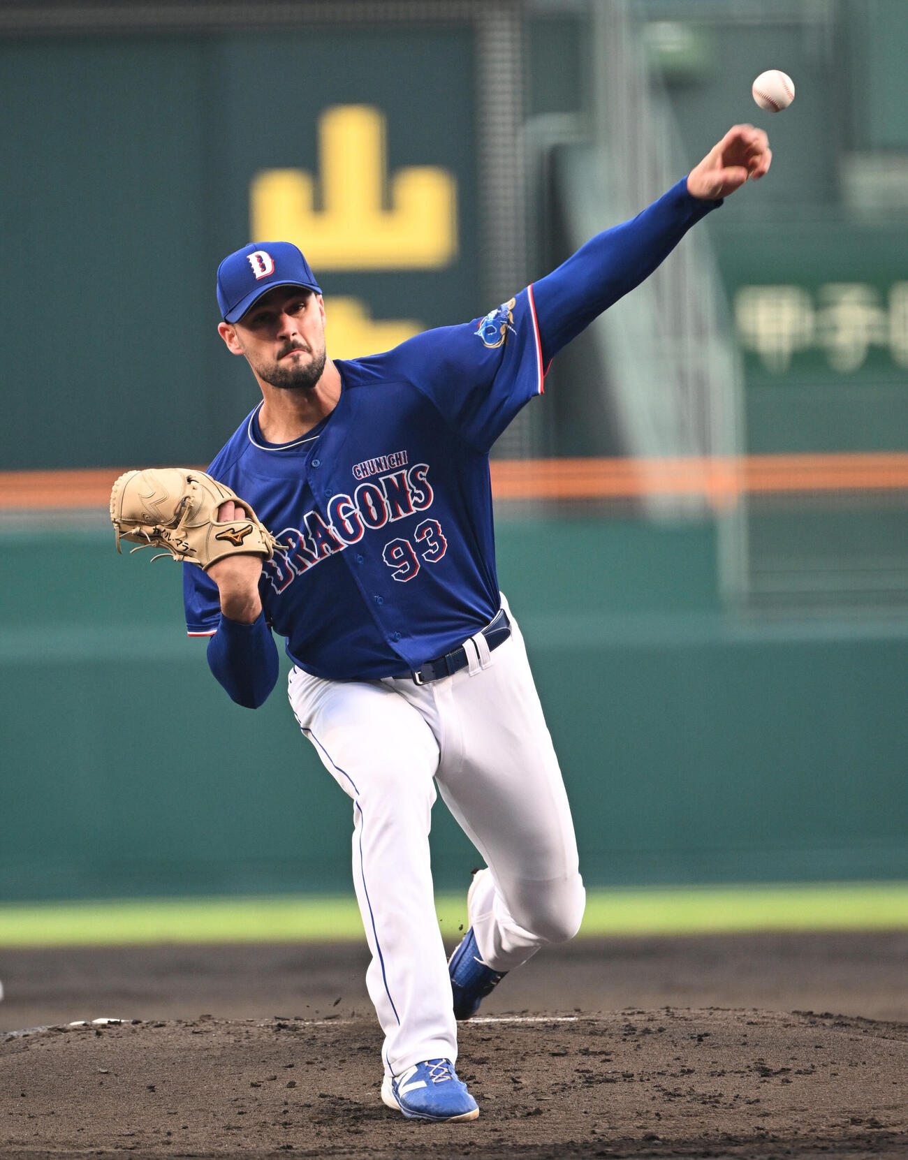 阪神対中日　先発する中日マラー（撮影・和賀正仁）＝2026年6月30日、甲子園