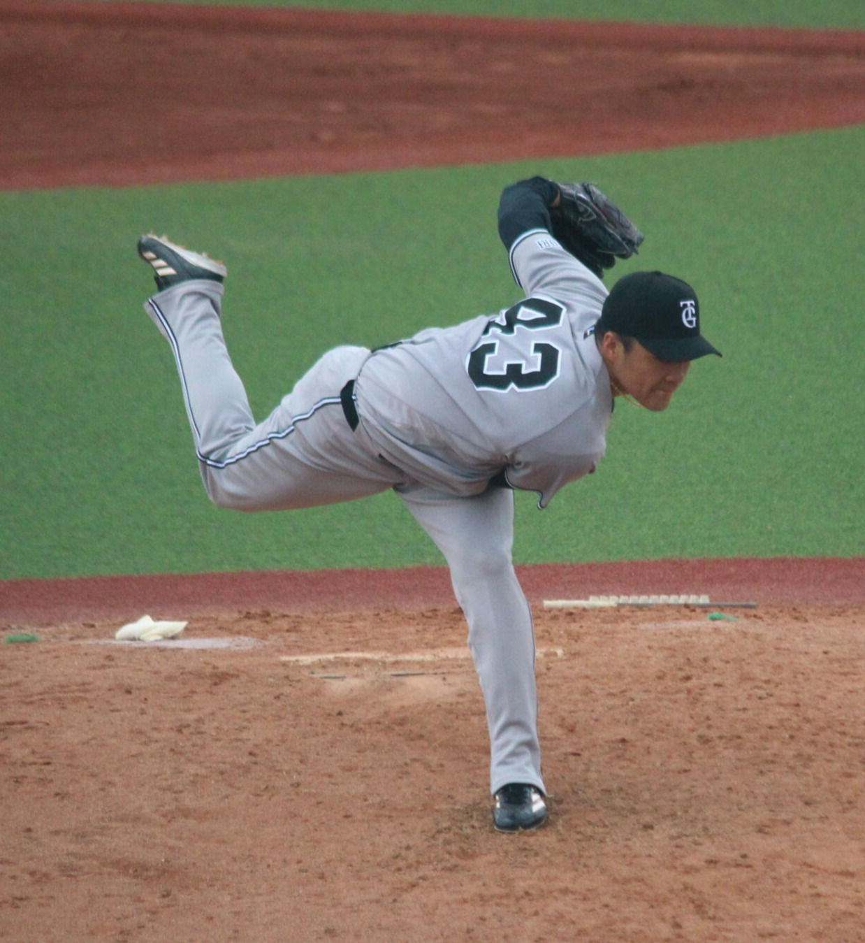 ファームリーグ　ヤクルト対巨人　調整登板に臨んだ則本昂大