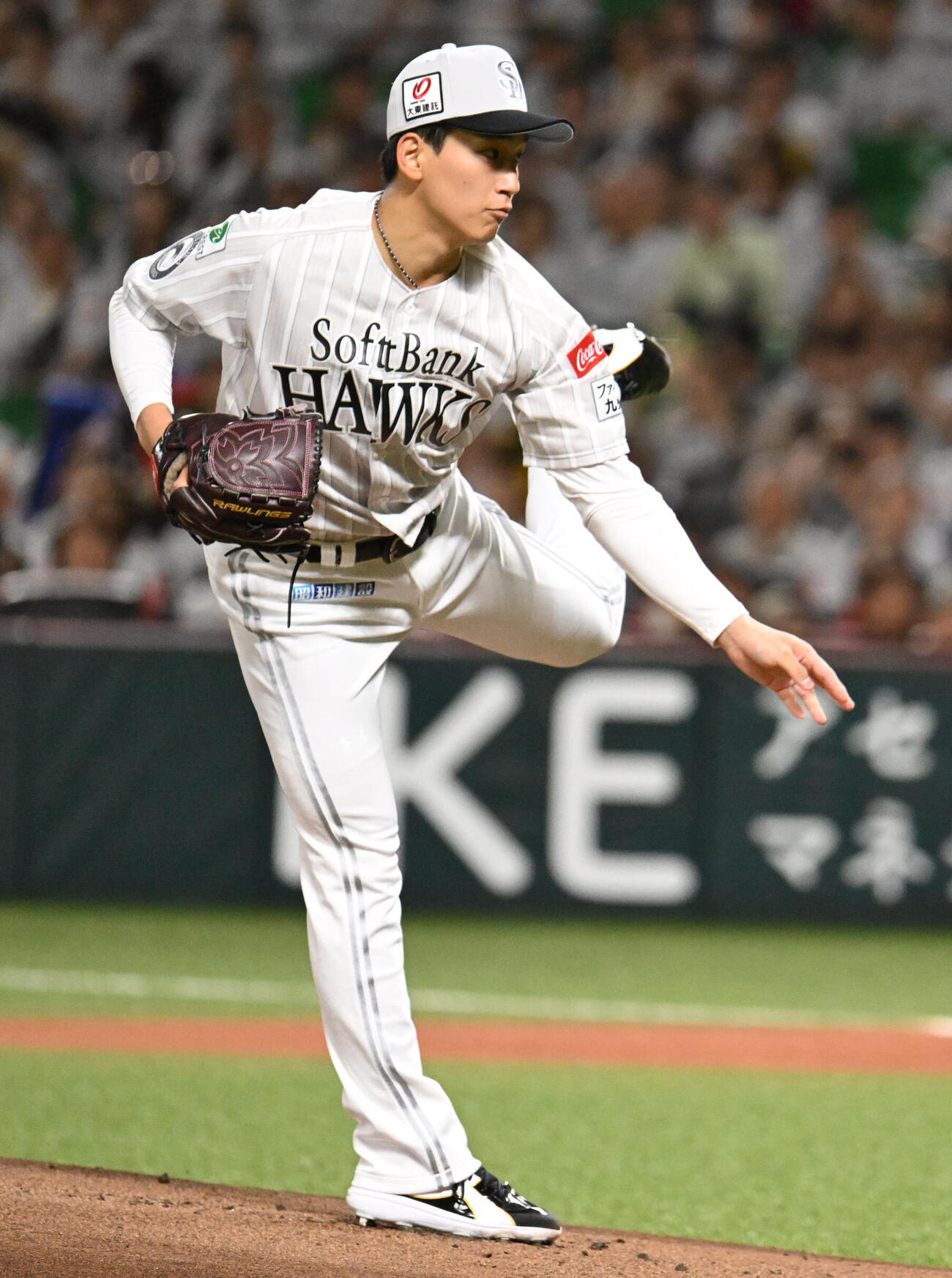 ソフトバンク対西武　ソフトバンク先発の前田悠伍（撮影・林敢治）