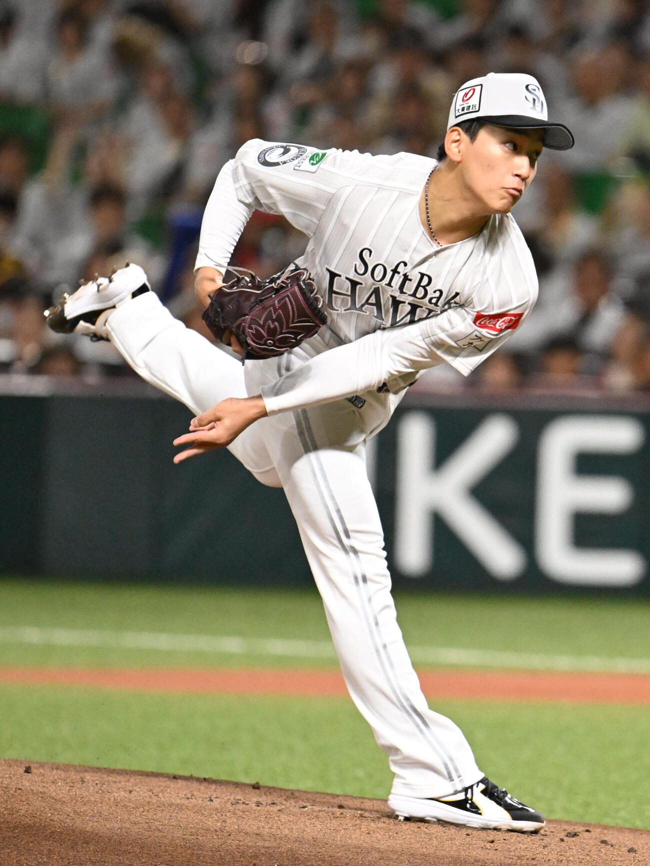ソフトバンク対西武　ソフトバンク先発の前田悠伍（撮影・林敢治）