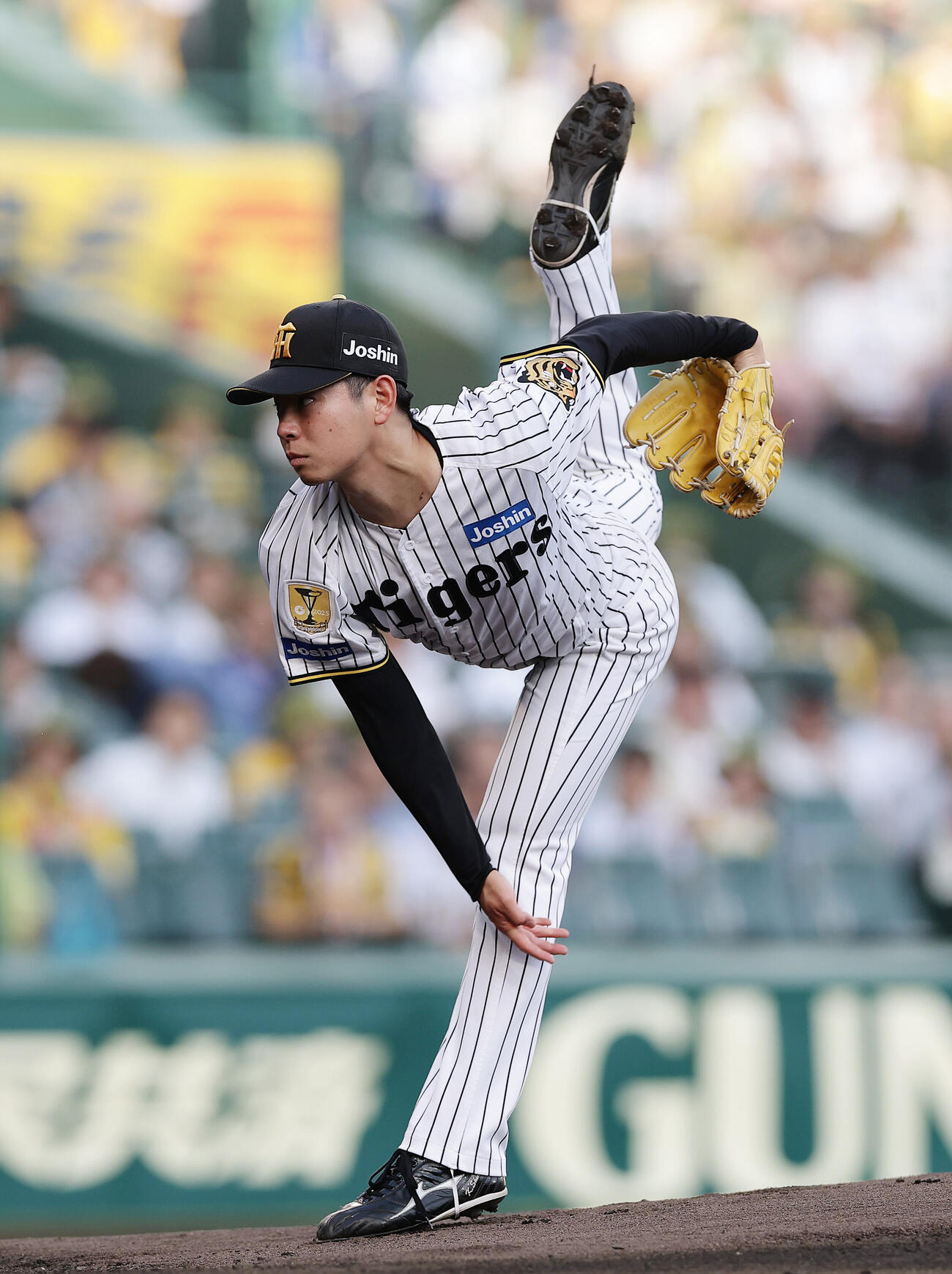 阪神対中日　力投するプロ初登板、初先発の阪神下村海翔（撮影・前田充）