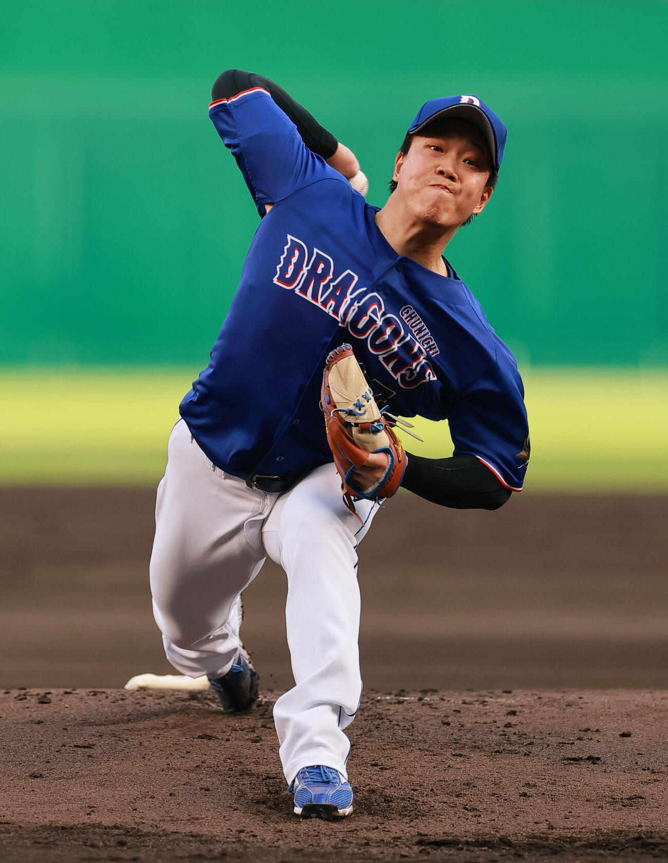 阪神対中日　中日先発の柳裕也（撮影・上山淳一）