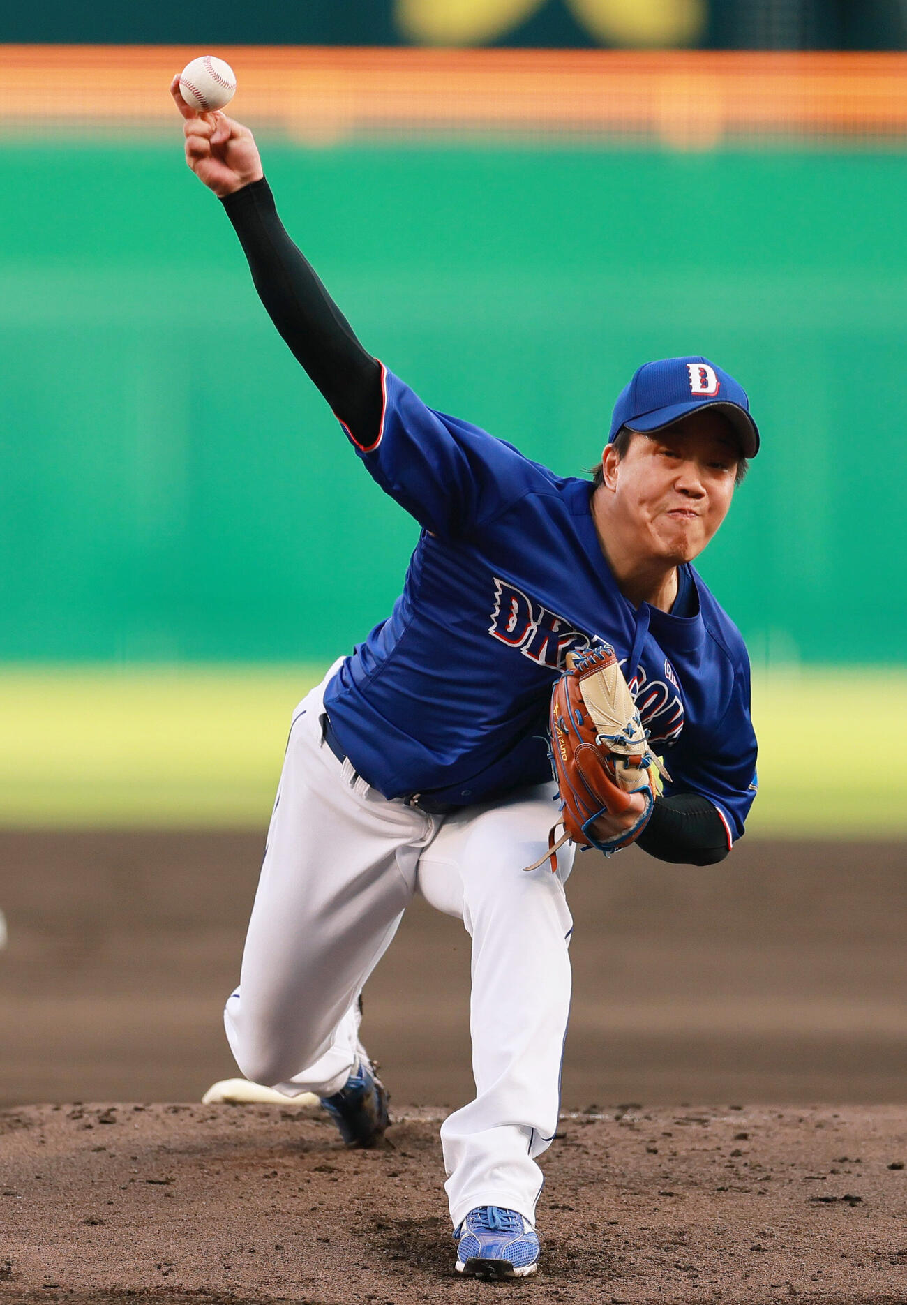 阪神対中日　中日先発の柳裕也（撮影・上山淳一）