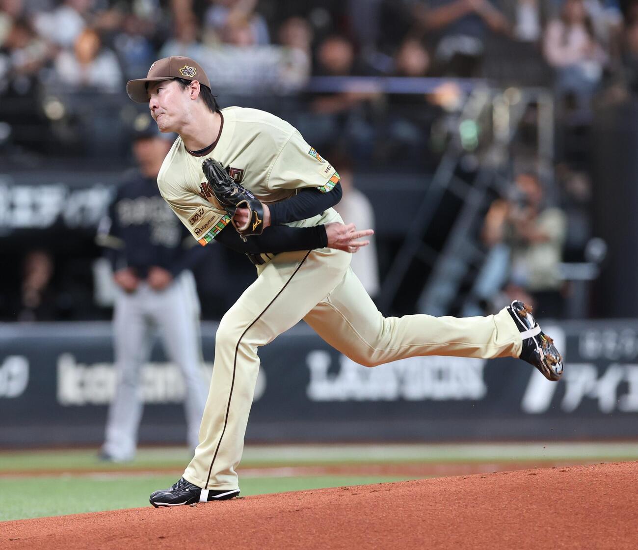 日本ハム対オリックス　日本ハム先発の有原航平（撮影・黒川智章）