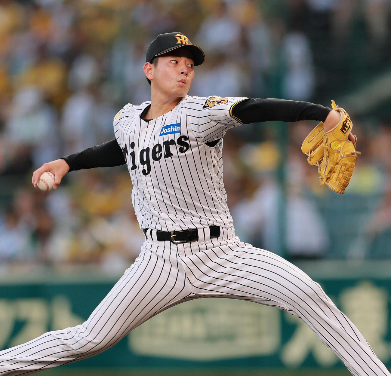 阪神対中日　プ力投する阪神先発の下村海翔（撮影・上山淳一）