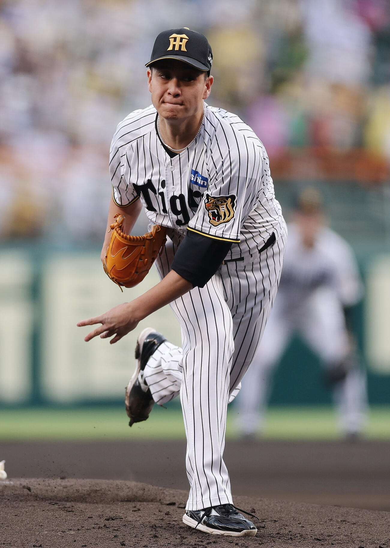 阪神対広島　力投する阪神先発の大竹耕太郎（撮影・前田充）