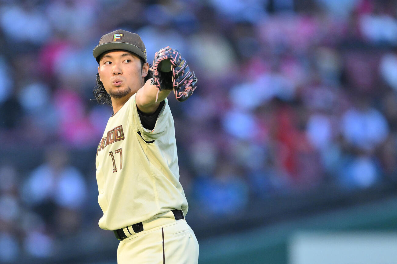 楽天対日本ハム　日本ハム先発の伊藤大海（撮影・滝沢徹郎）