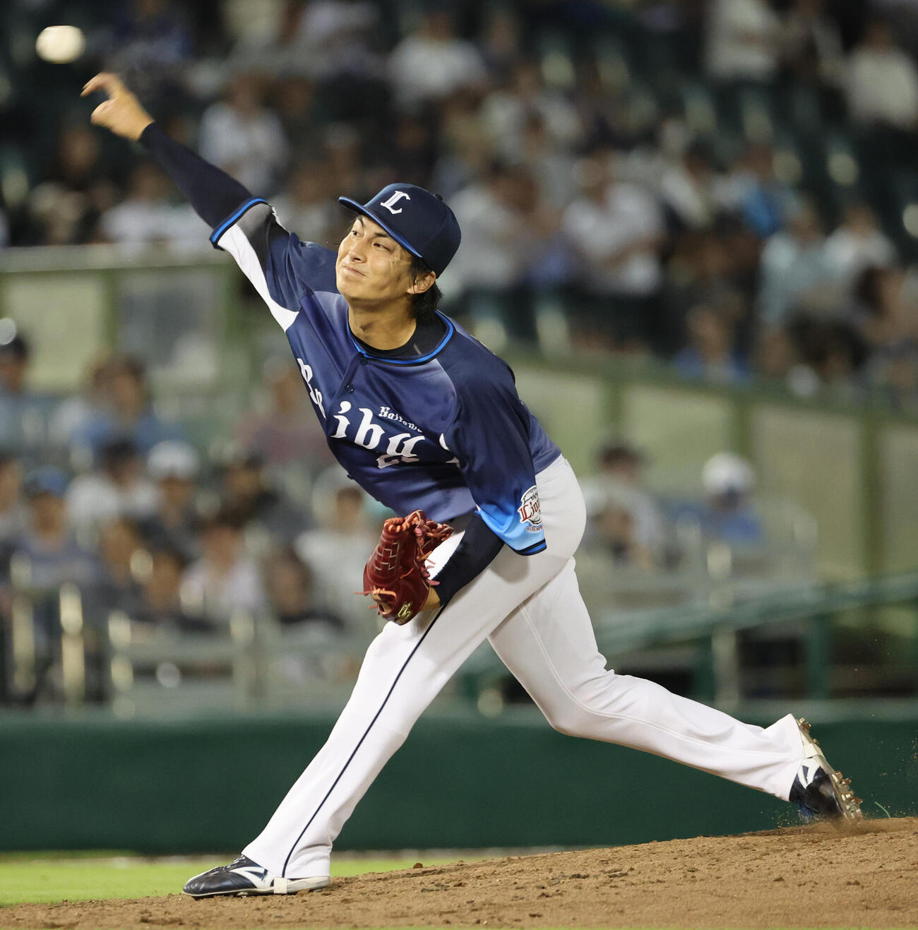 オリックス対西武　6回から登板の西武3番手森脇亮介（撮影・西尾就之）