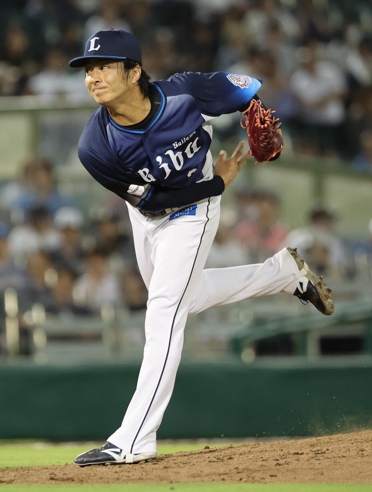 オリックス対西武　6回から登板の西武3番手森脇亮介（撮影・西尾就之）