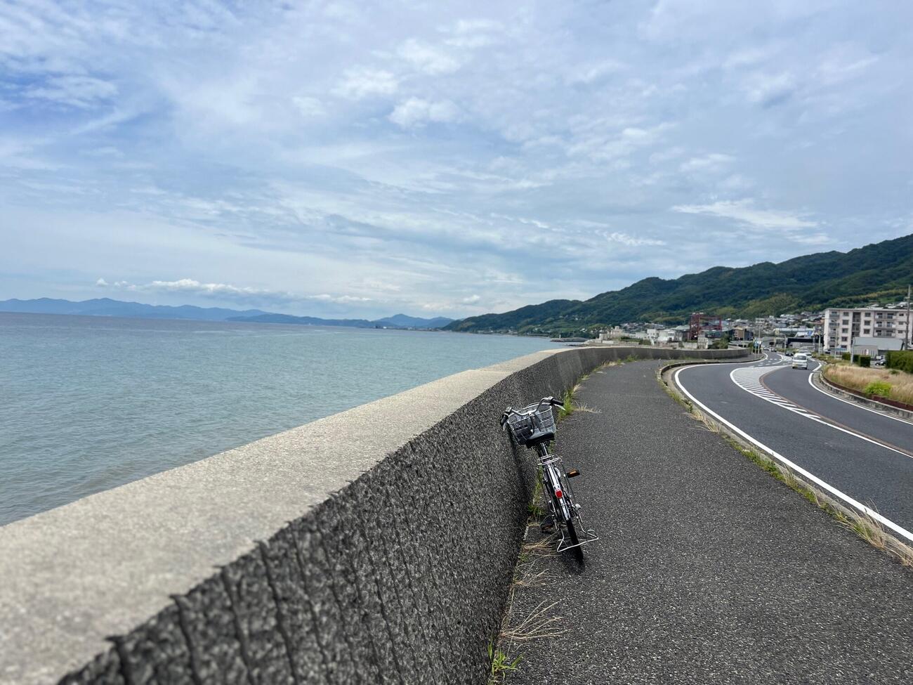 西武栗山が小学生時代に挑んだ淡路島チャリ旅の道（撮影・金子真仁）