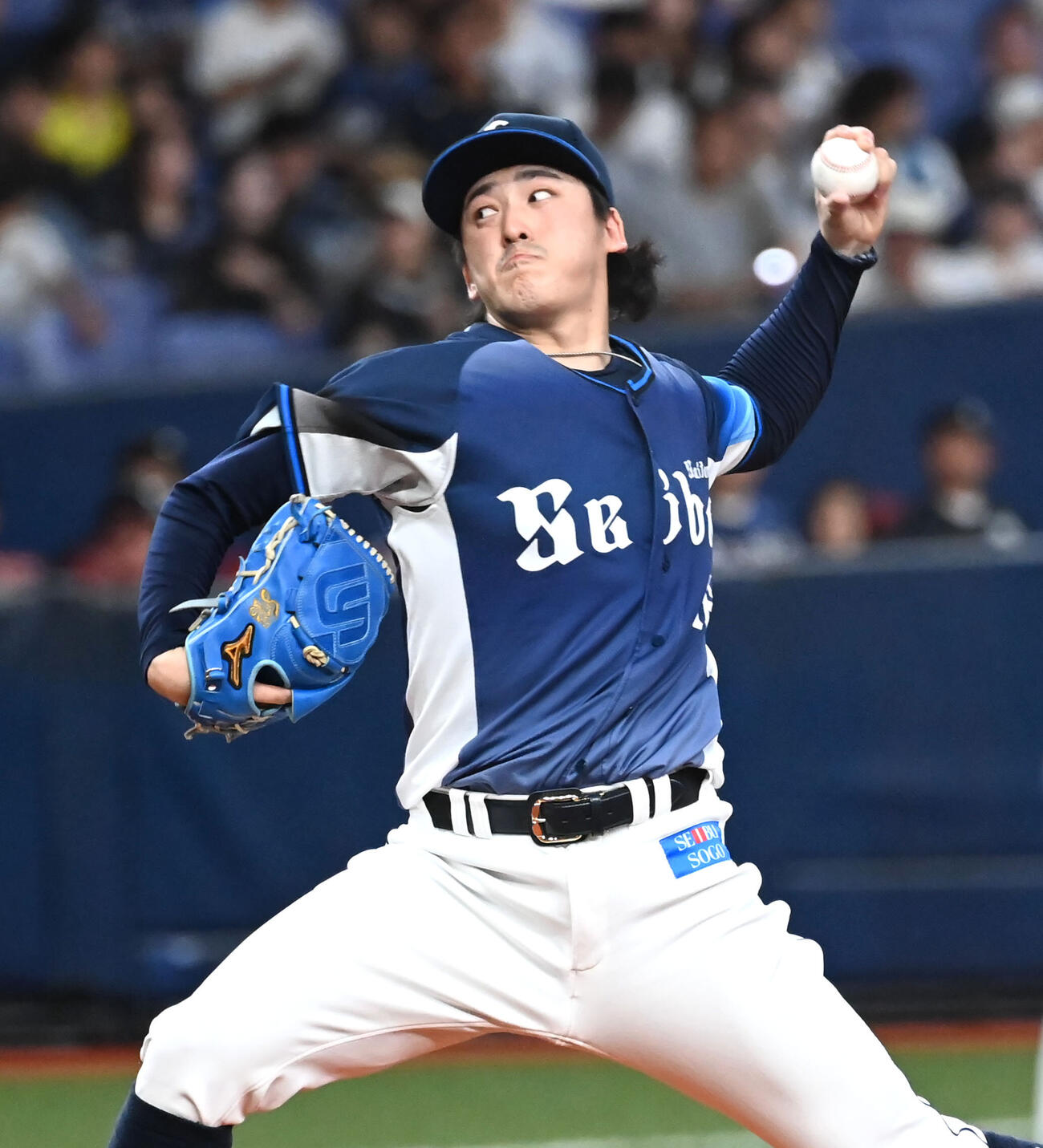 オリックス対西武　西武先発の隅田知一郎（撮影・石井愛子）