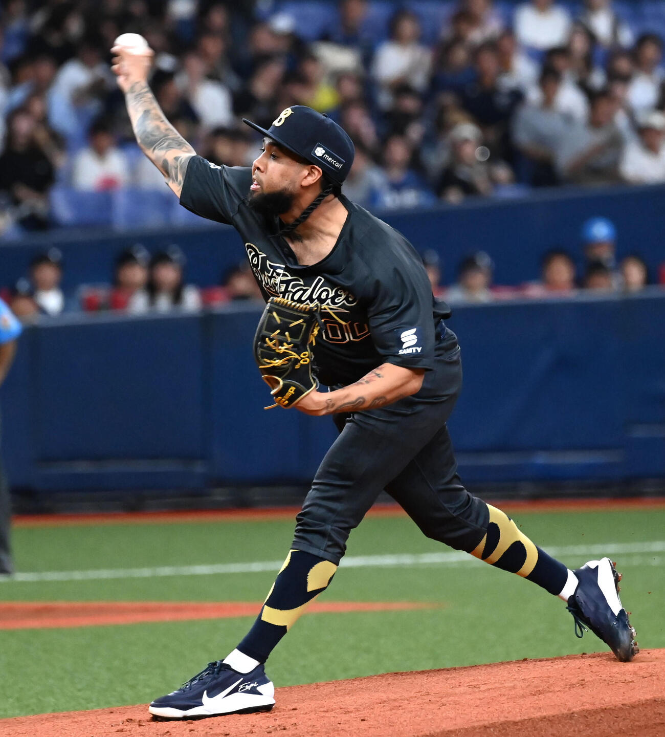 オリックス対西武　オリックス先発のアンダーソン・エスピノーザ（撮影・石井愛子）