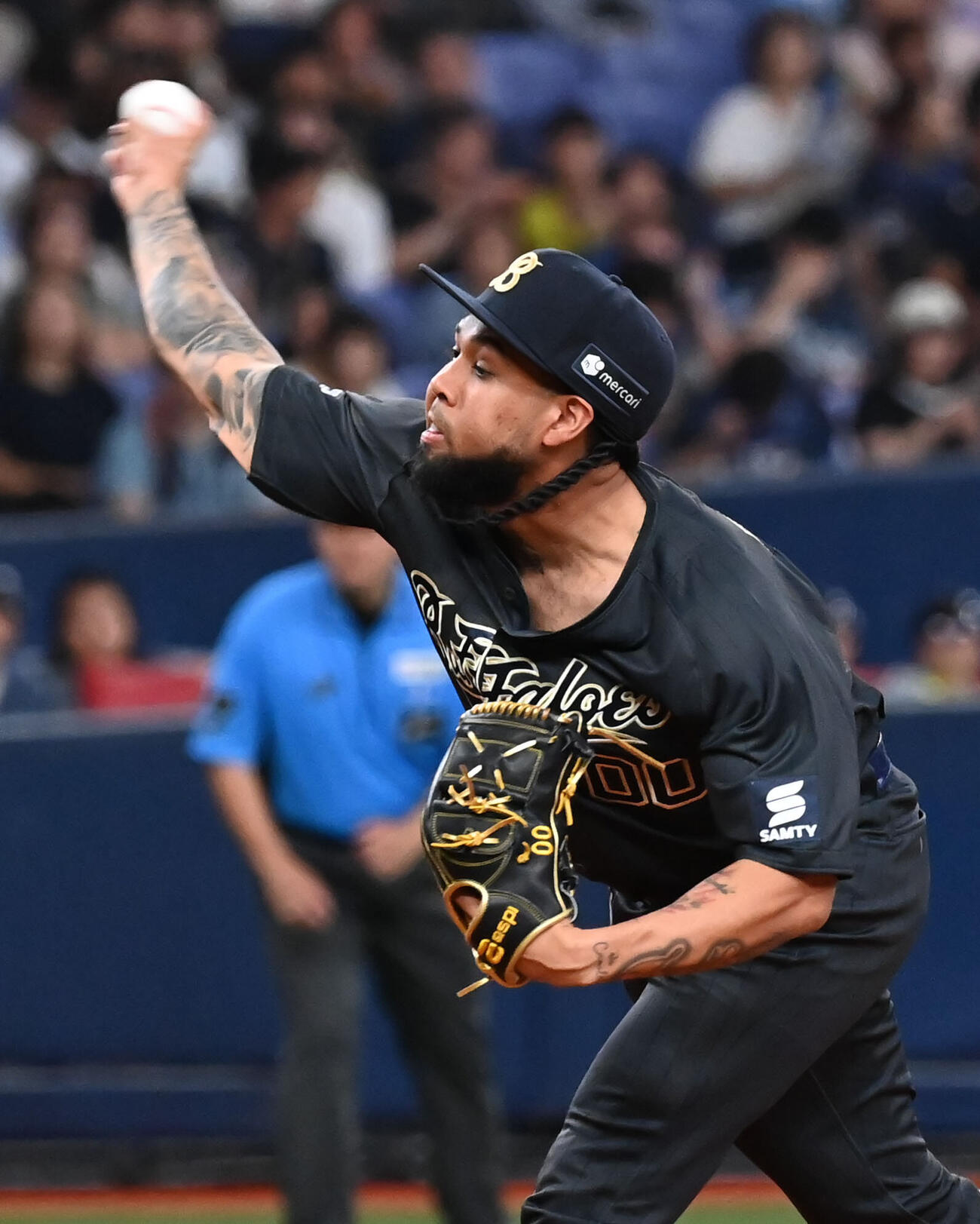 オリックス対西武　オリックス先発のアンダーソン・エスピノーザ（撮影・石井愛子）