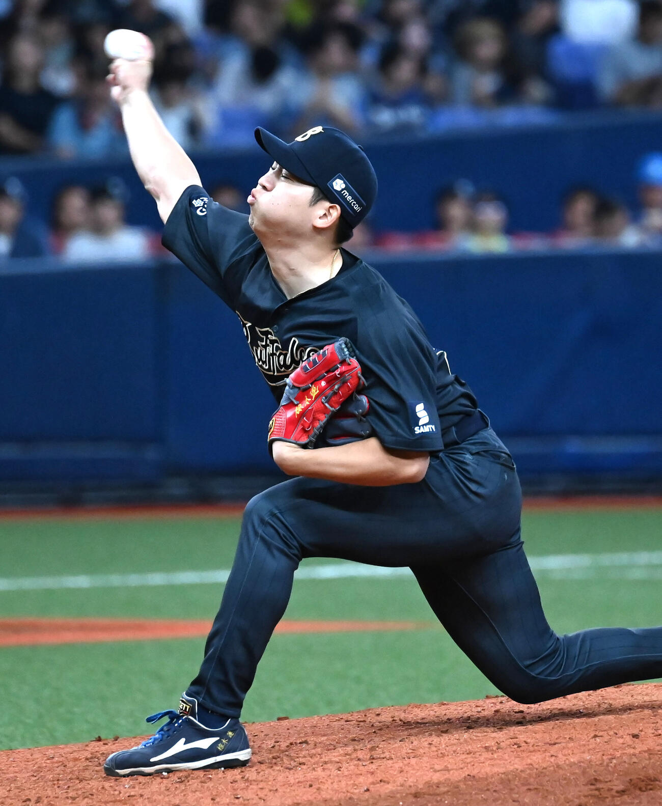 オリックス対西武　オリックス2番手の椋木蓮（撮影・石井愛子）