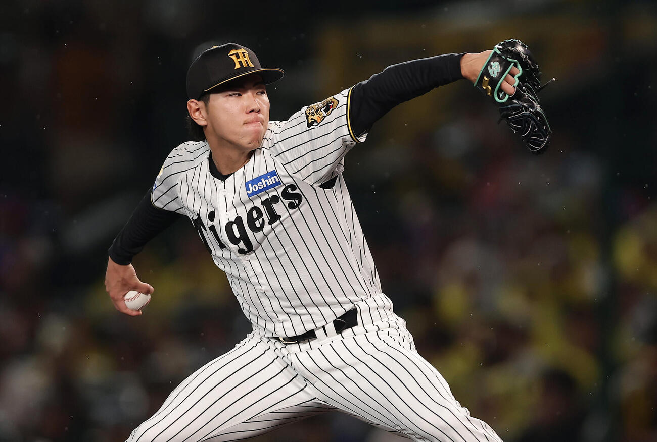 阪神対広島　阪神2番手の工藤泰成（撮影・前田充）