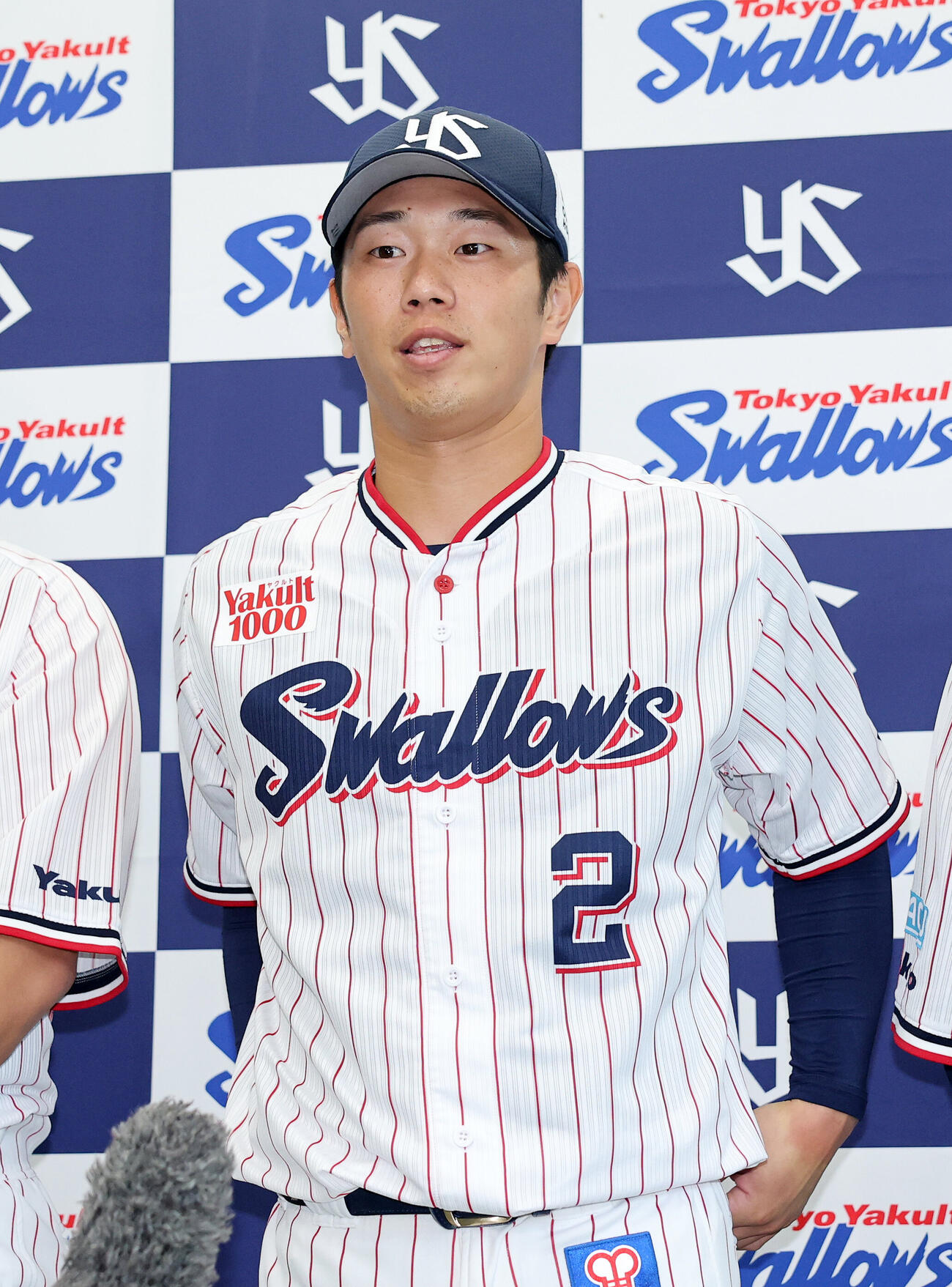 オールスターファン投票部門に選出されたヤクルト古賀優大（撮影・鈴木正人）