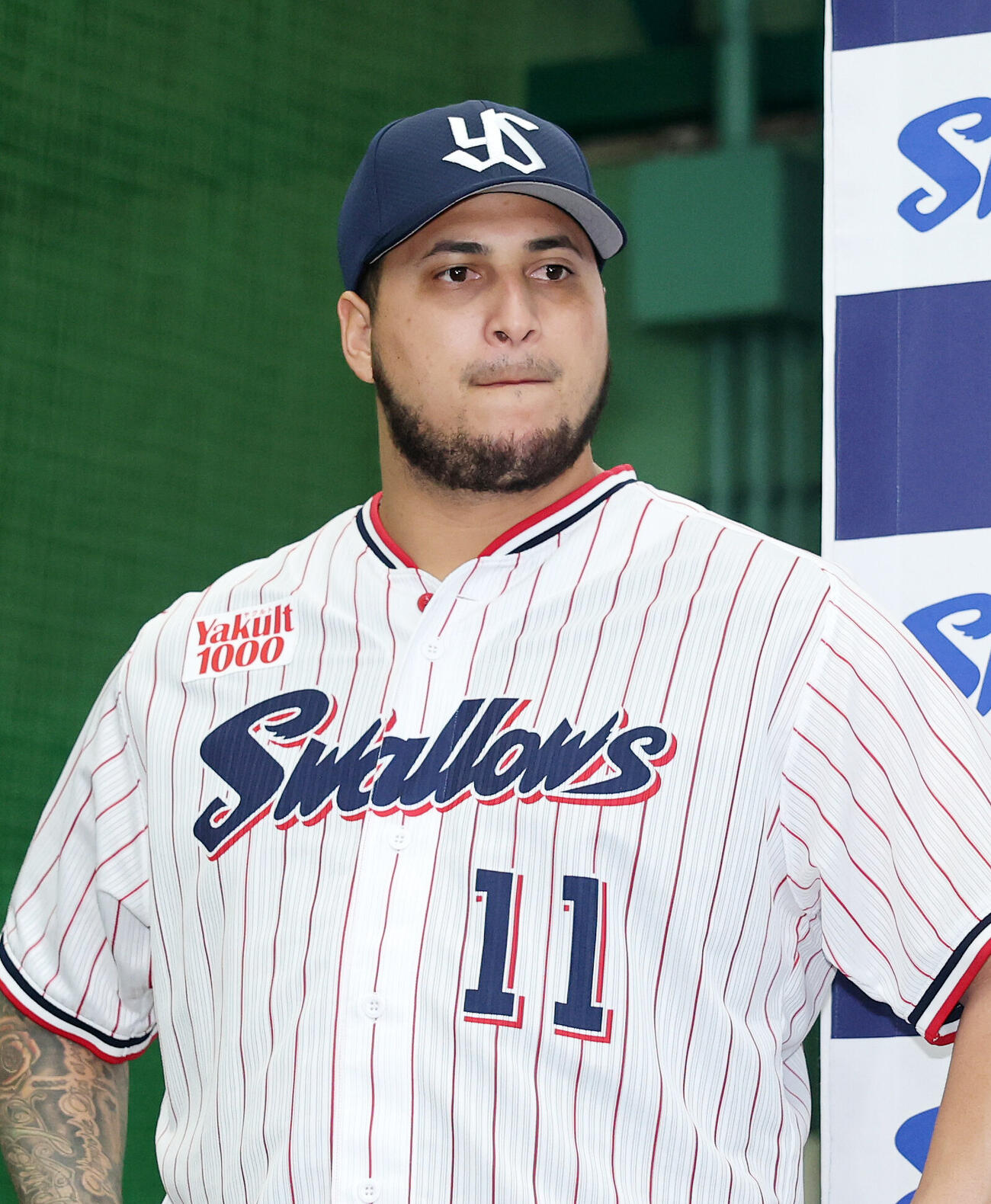 オールスターファン投票部門に選出されたヤクルト・キハダ（撮影・鈴木正人）