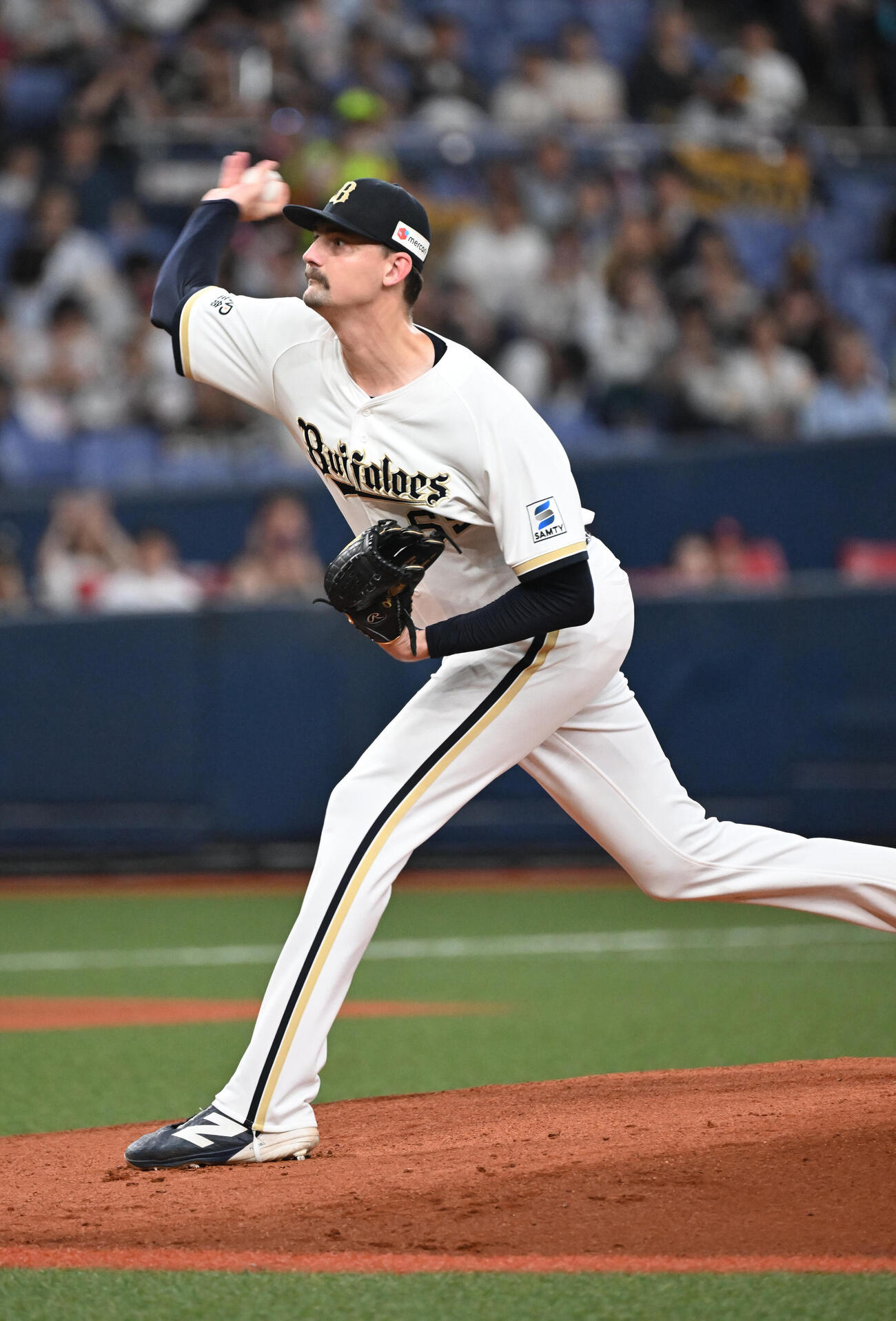 オリックス対ソフトバンク　オリックス先発のシェーン・ジェリー（撮影・和賀正仁）