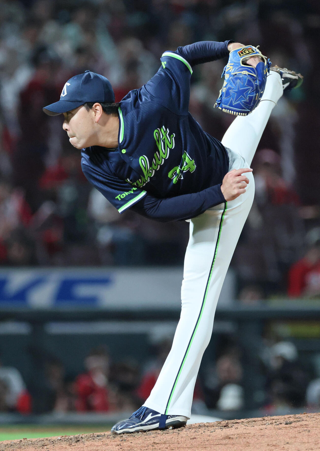 広島対ヤクルト　8回裏広島、ヤクルト2番手の星知弥（撮影・加藤孝規）
