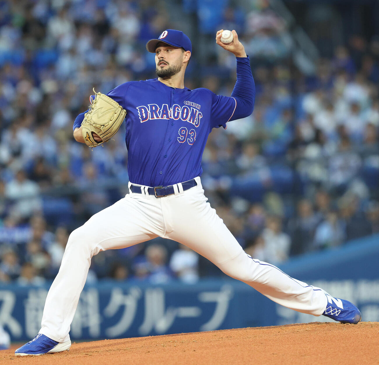 DeNA対中日　力投する中日先発のマラー（撮影・河田真司）