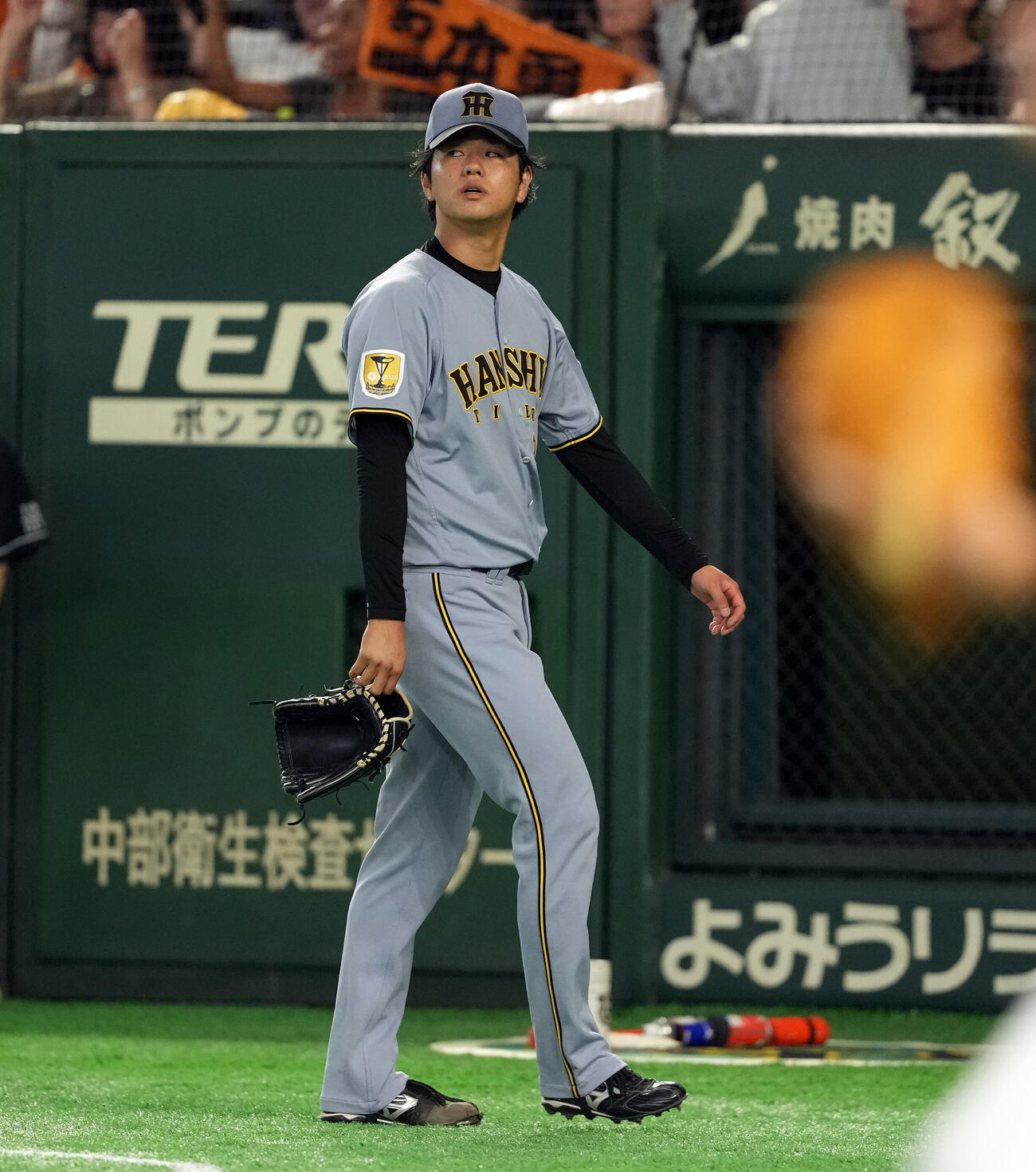 巨人対阪神　7回裏、巨人に勝ち越しを許した阪神高橋遥人（撮影・たえ見朱実）