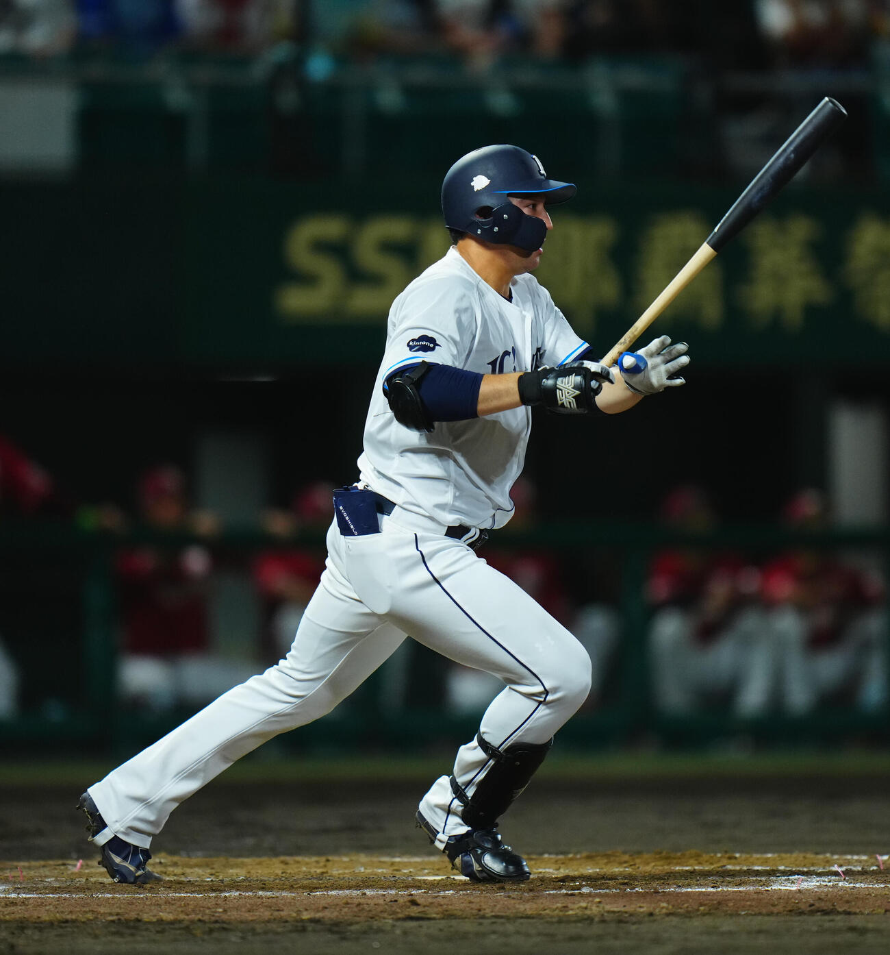西武対楽天　4回裏西武1死二塁、先制適時打を放つ林安可（撮影・垰建太）