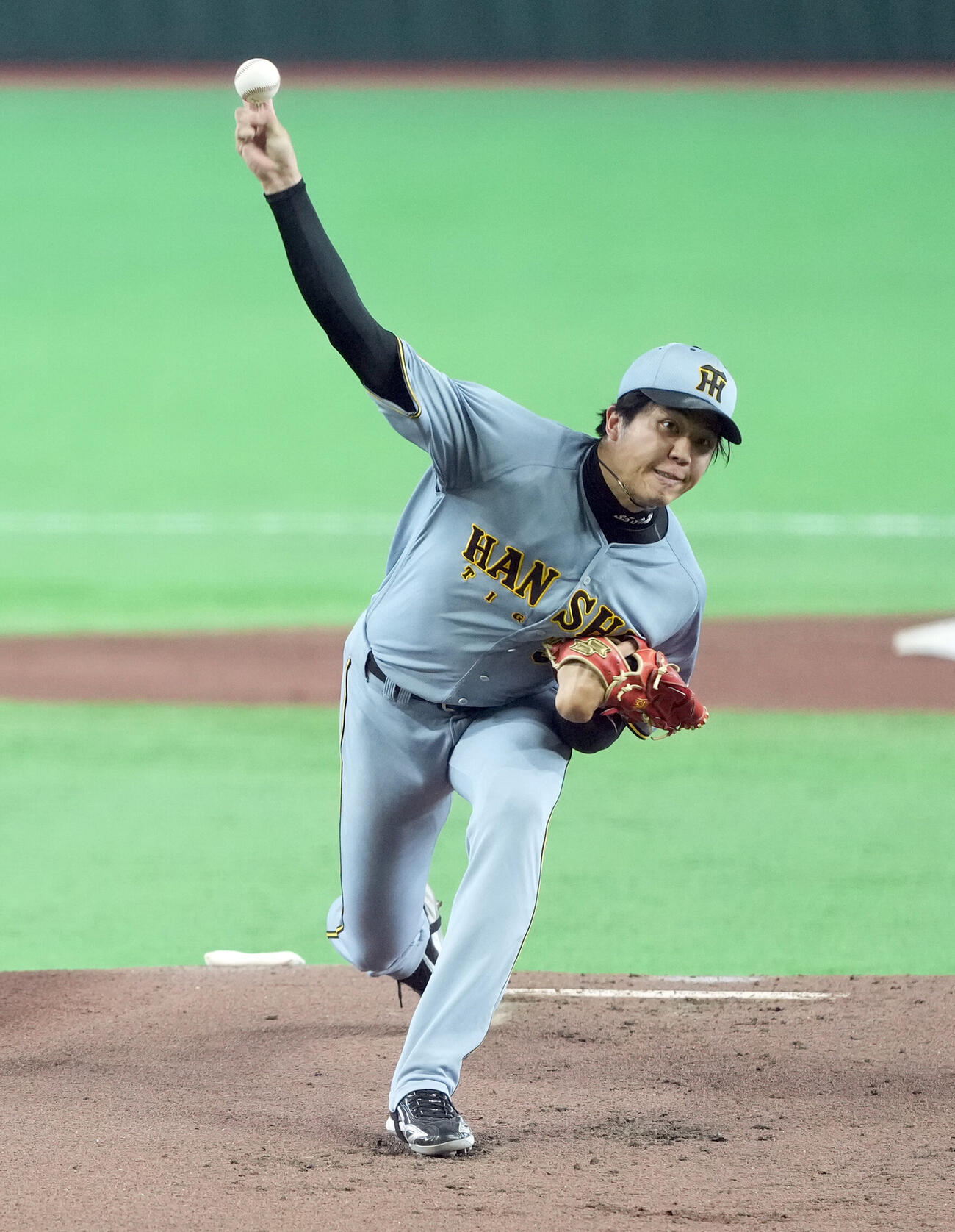 巨人対阪神　阪神先発の才木浩人（撮影・たえ見朱実）