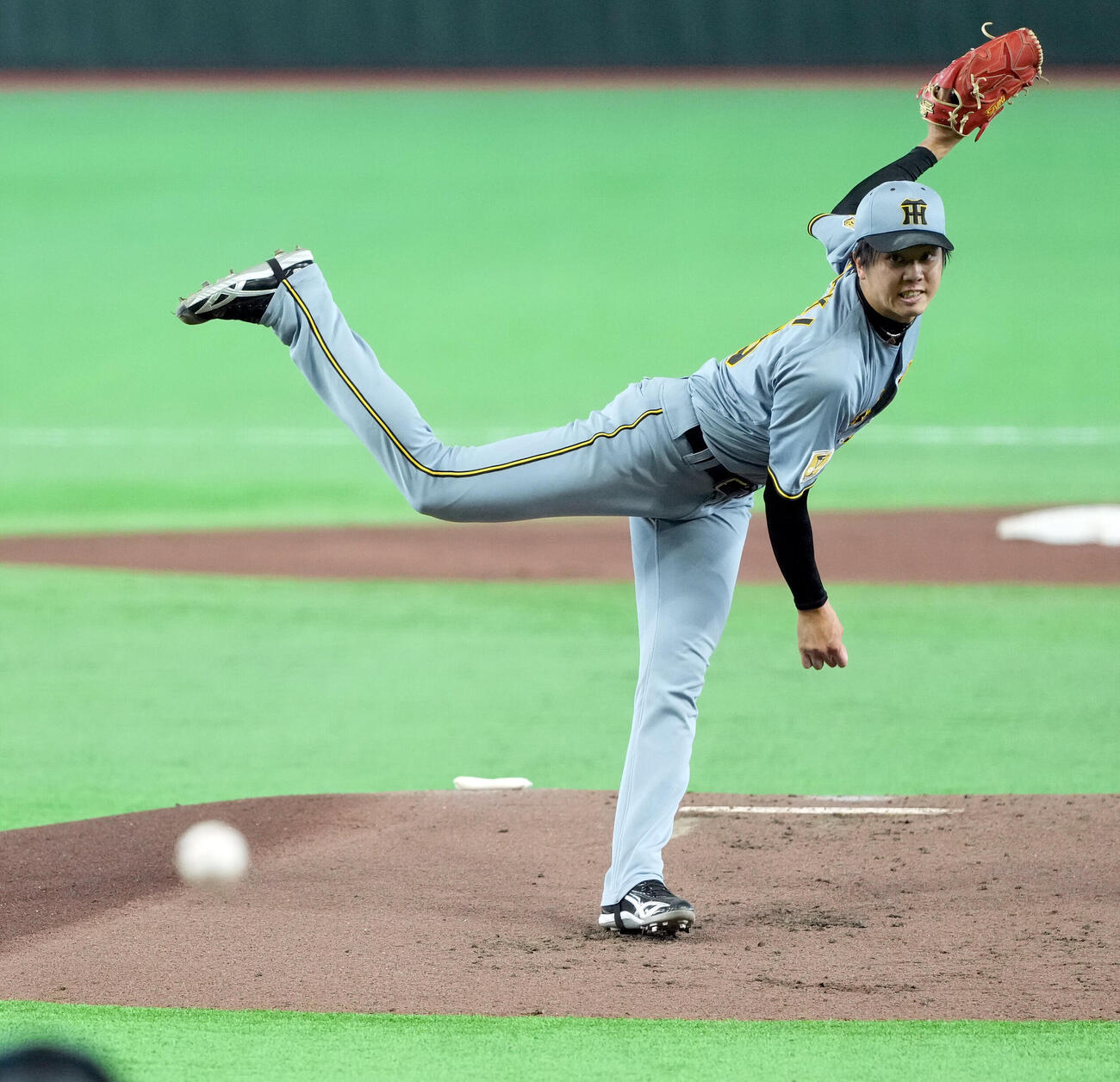 巨人対阪神　阪神の先発才木浩人（撮影・たえ見朱実）