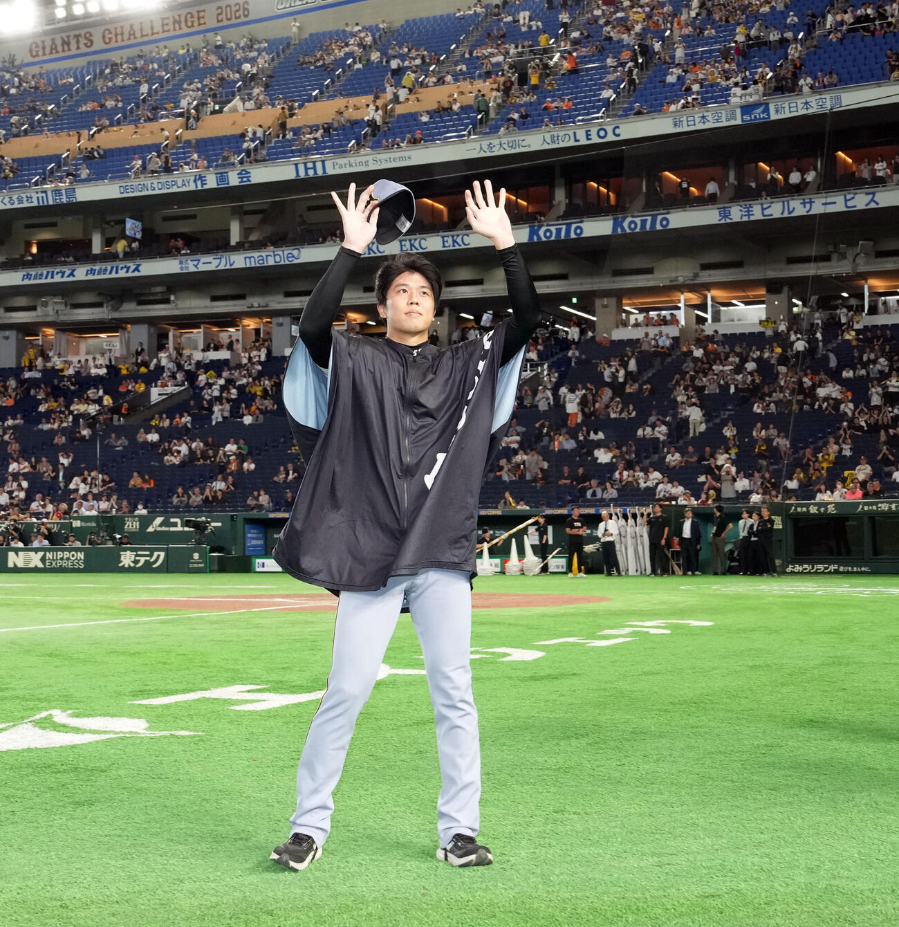 巨人対阪神　巨人に勝利し、今季6勝目を飾った阪神才木浩人（撮影・たえ見朱実）