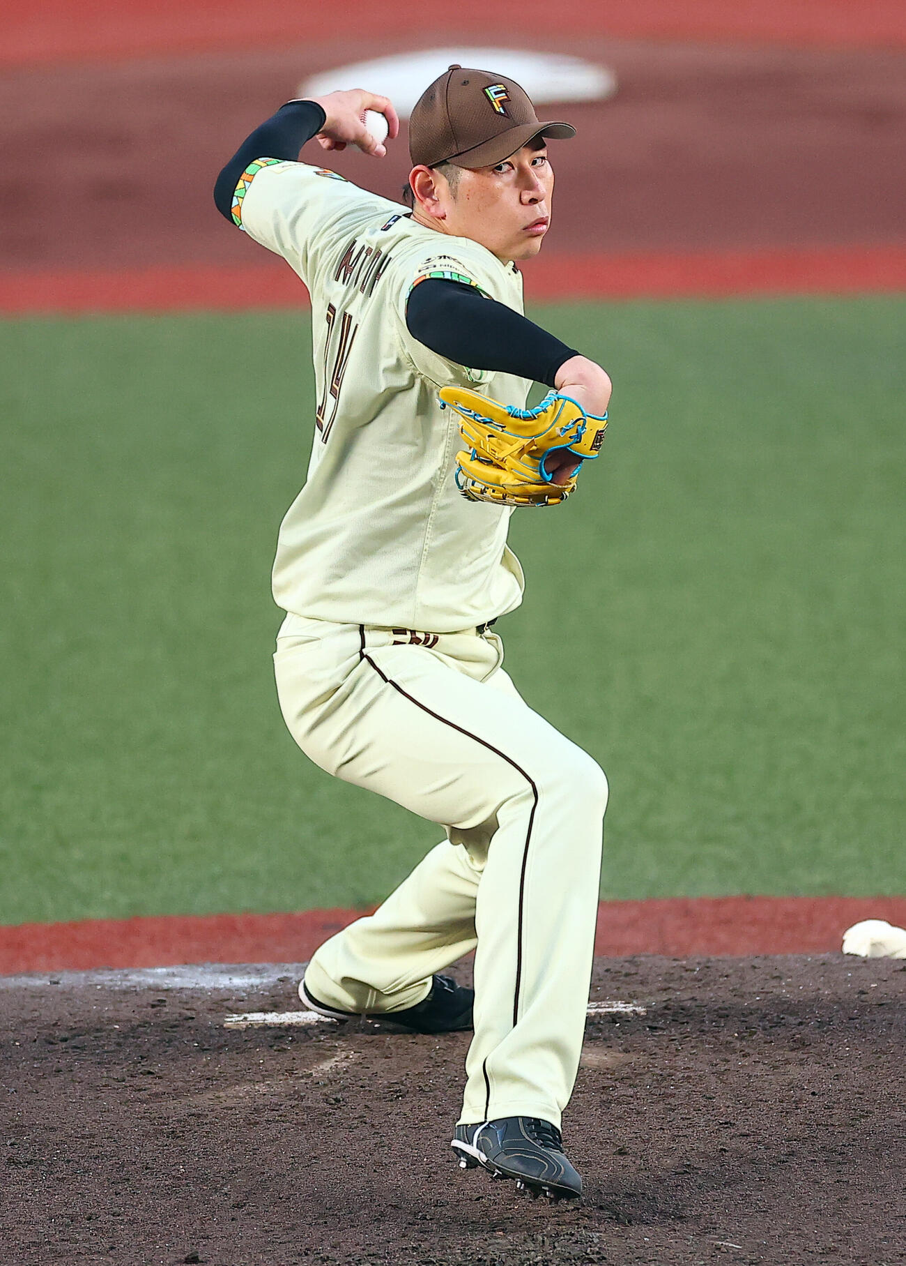 ロッテ対日本ハム　日本ハム先発の加藤貴之（撮影・野上伸悟）