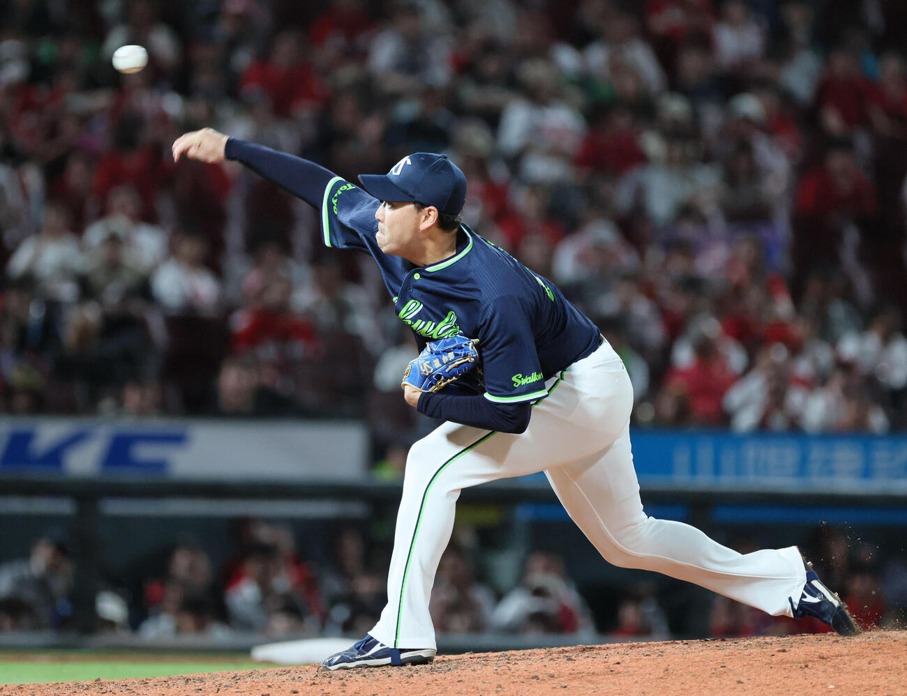 広島対ヤクルト　9回裏広島、ヤクルト2番手の星知弥（撮影・加藤孝規）