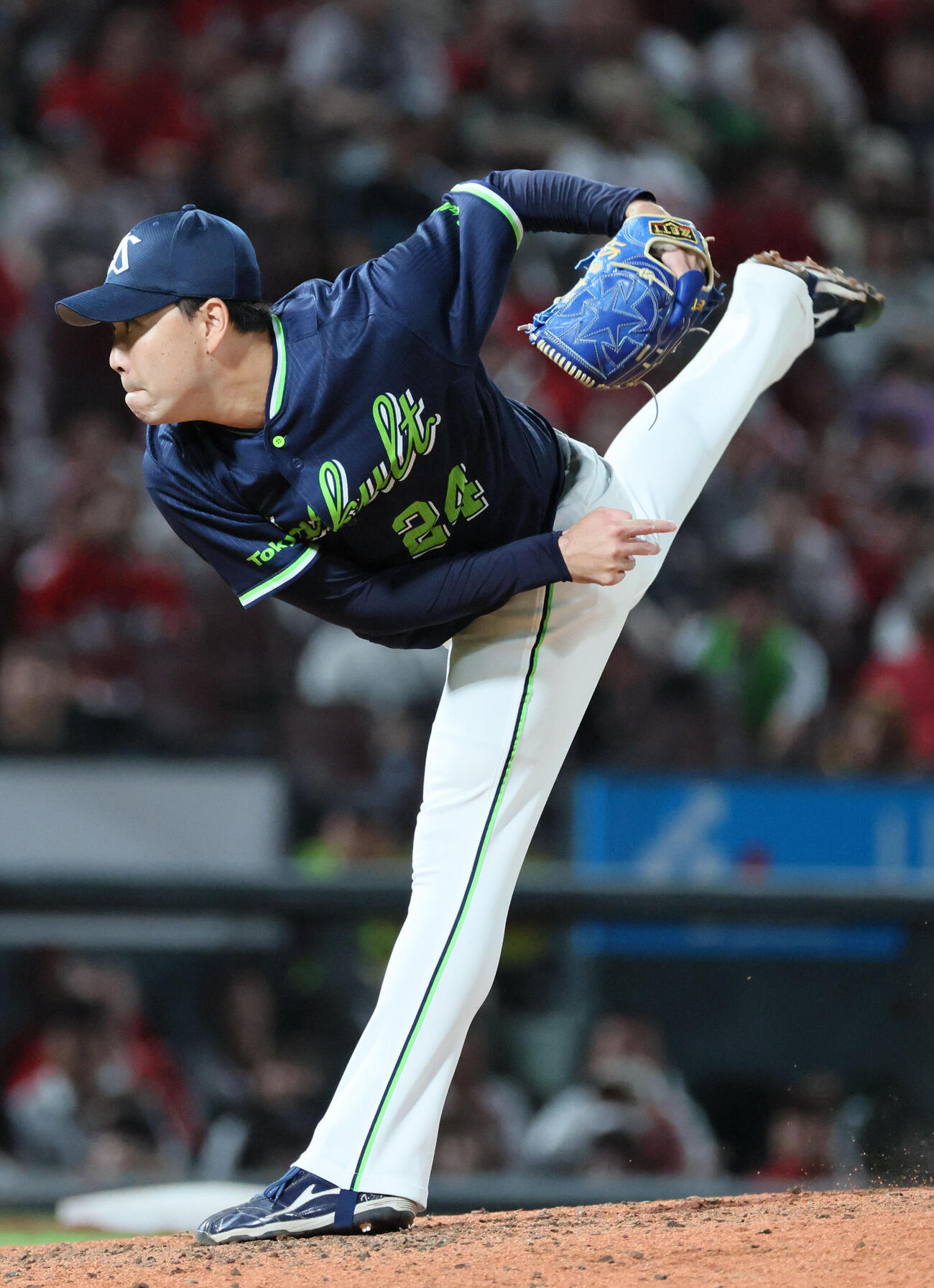 広島対ヤクルト　9回裏広島、ヤクルト2番手の星知弥（撮影・加藤孝規）