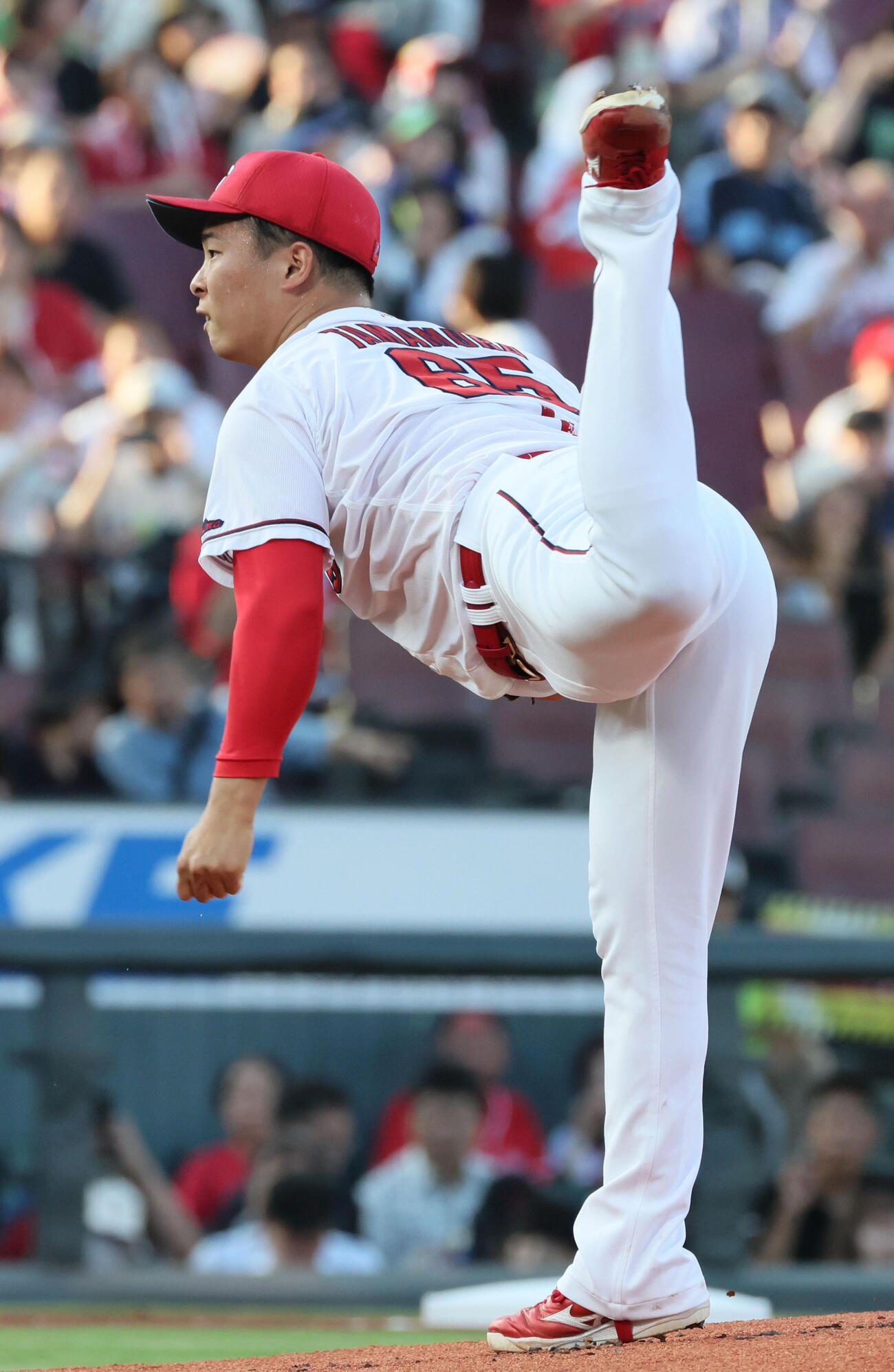 広島対ヤクルト　広島先発の玉村昇悟（撮影・加藤孝規）