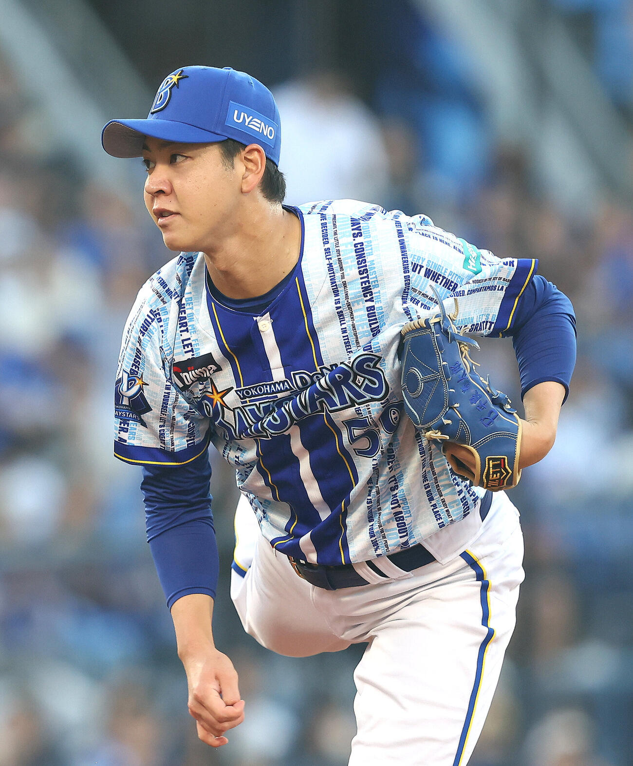 DeNA対中日　先発登板するDeNA平良拳太郎（撮影・河田真司）