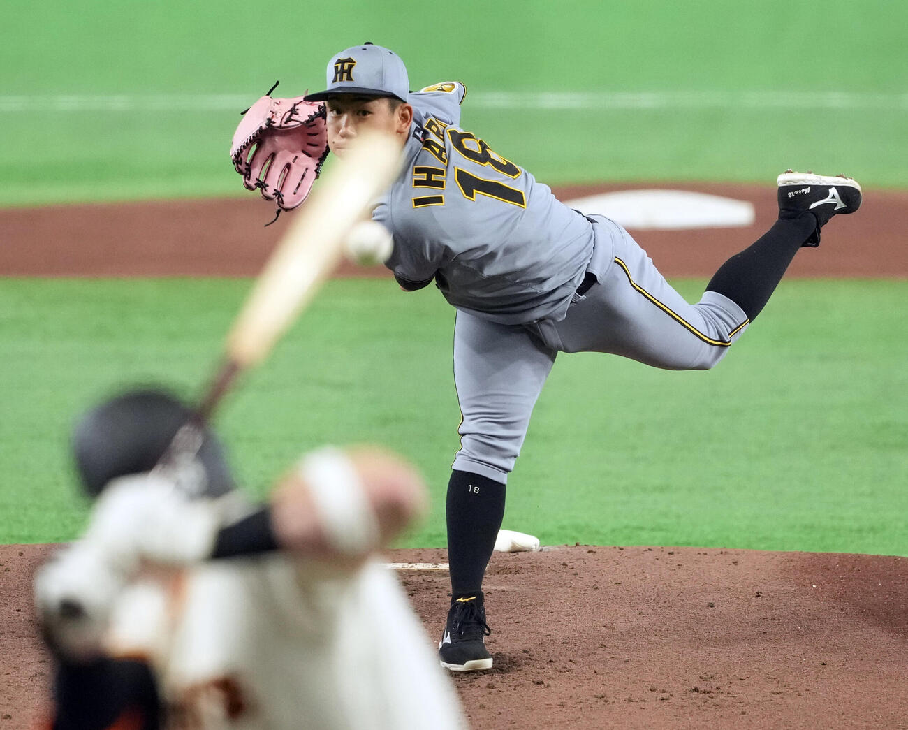 巨人対阪神　阪神の先発伊原陵人（撮影・たえ見朱実）