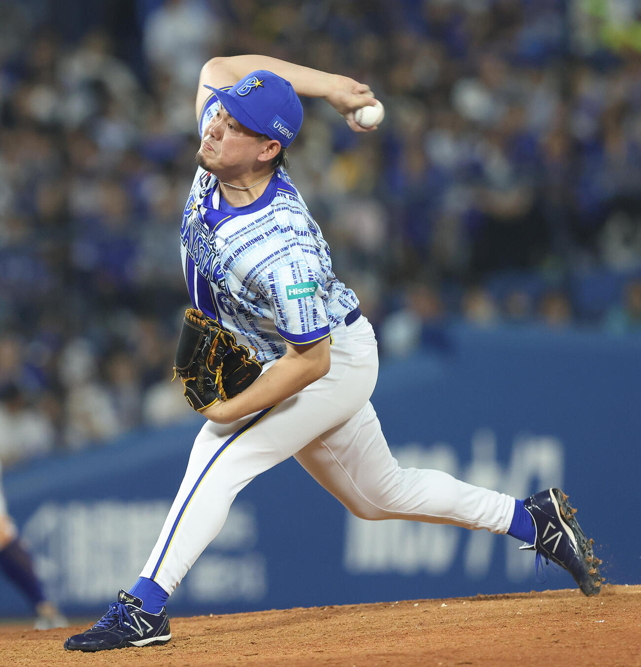 DeNA対中日　8回表、4番手で登板する中川虎大（撮影・河田真司）