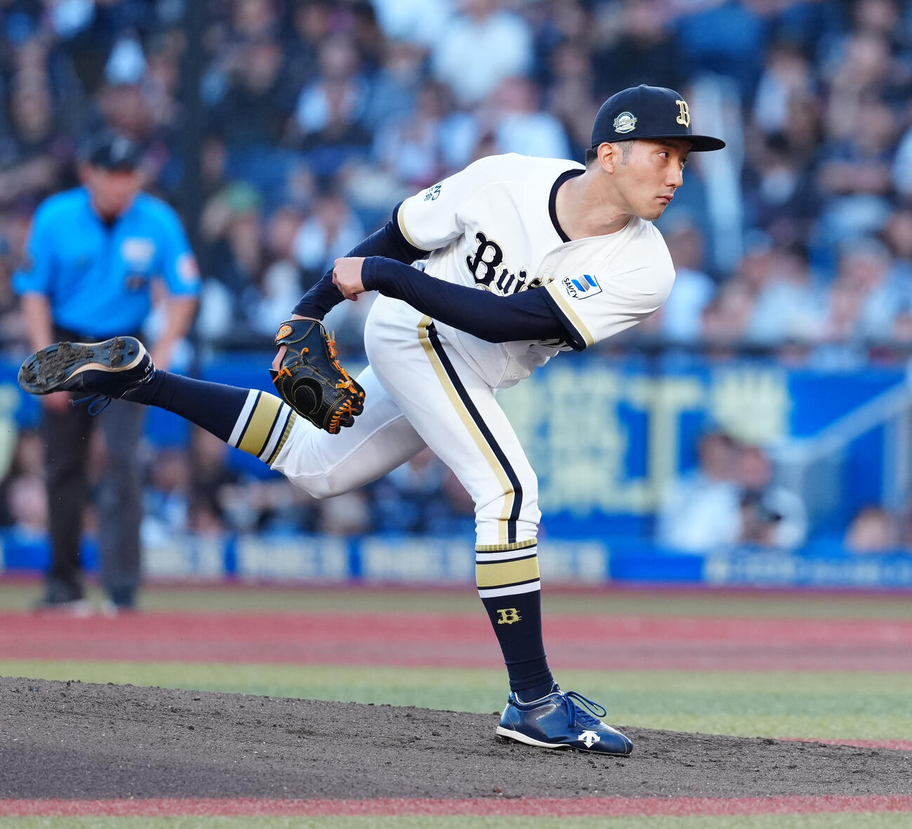 ロッテ対オリックス　先発し力投するオリックス田嶋大樹（撮影・鈴木みどり）