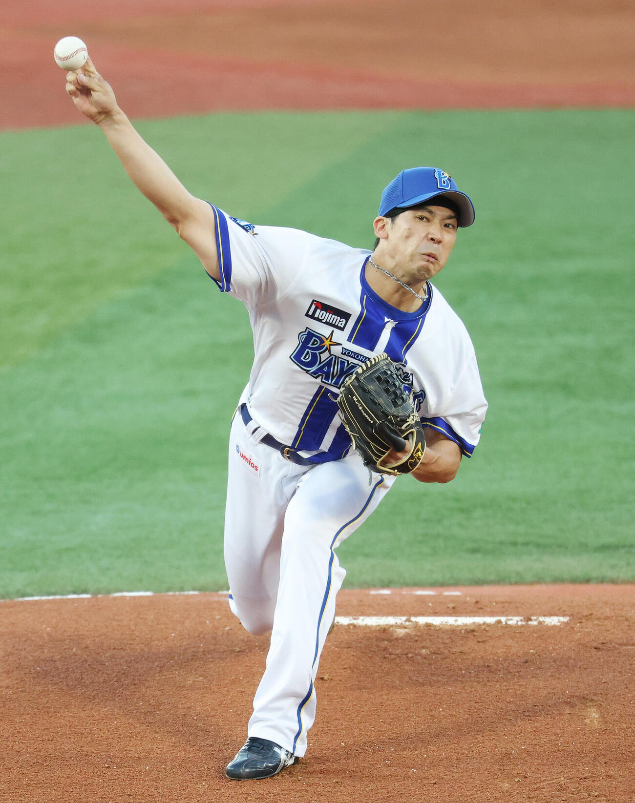 DeNA対巨人　DeNA先発の尾形崇斗（撮影・宮地輝）