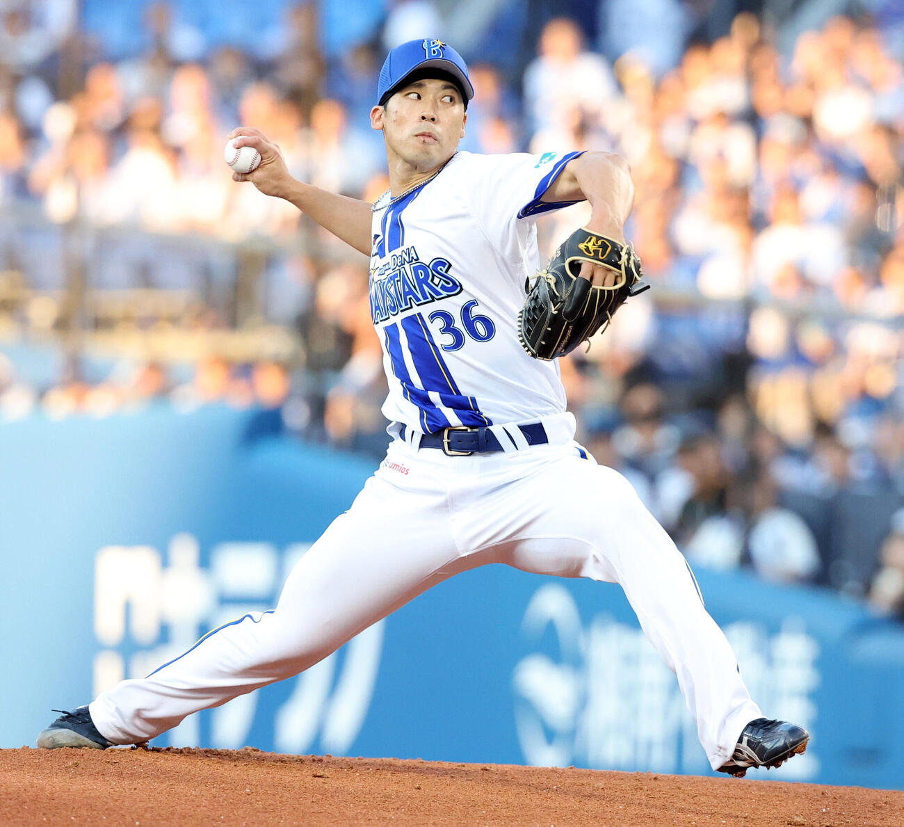 DeNA対巨人　DeNA先発の尾形崇斗（撮影・浅見桂子）